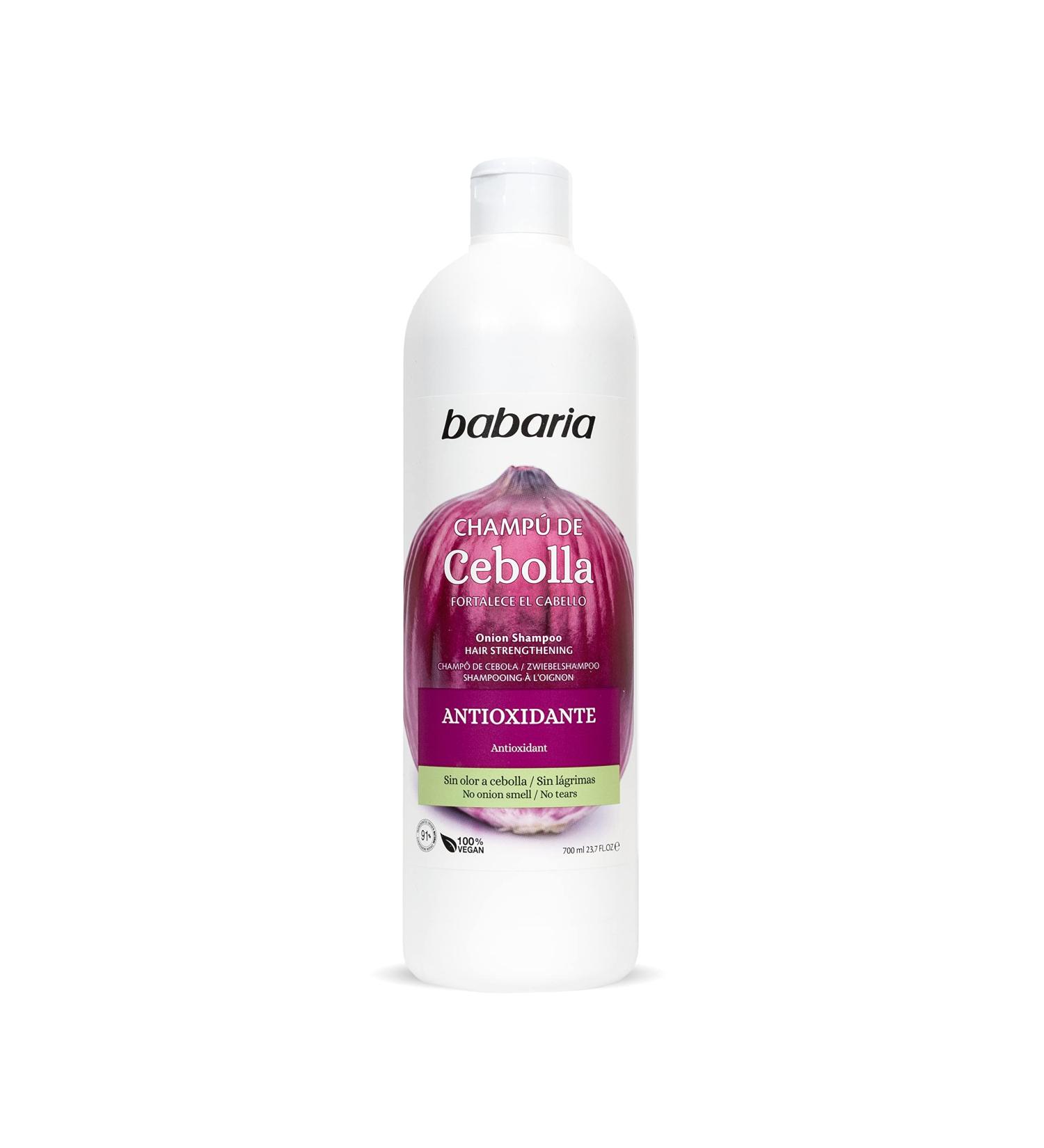 Organic Babaria Onion Shampoo - 20 oz | Anti-Oxidant + Stimulating Formula - Buy Online on GoSupps.com