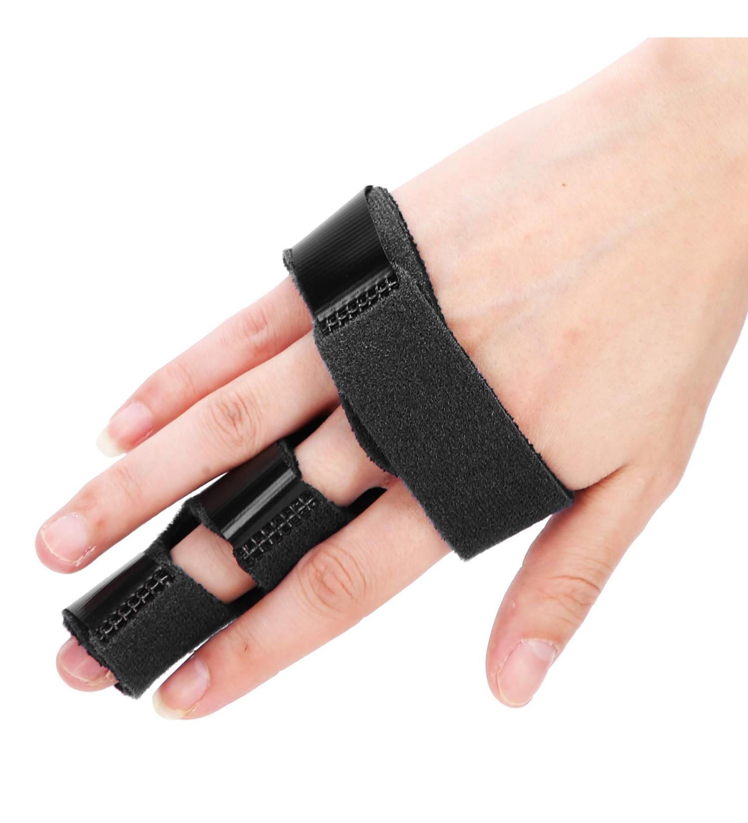 Adjustable Compression Finger Splint | Arthritis Pain Relief | Breathable Finger Support Brace for Tendon Injury - Buy Online on GoSupps.com