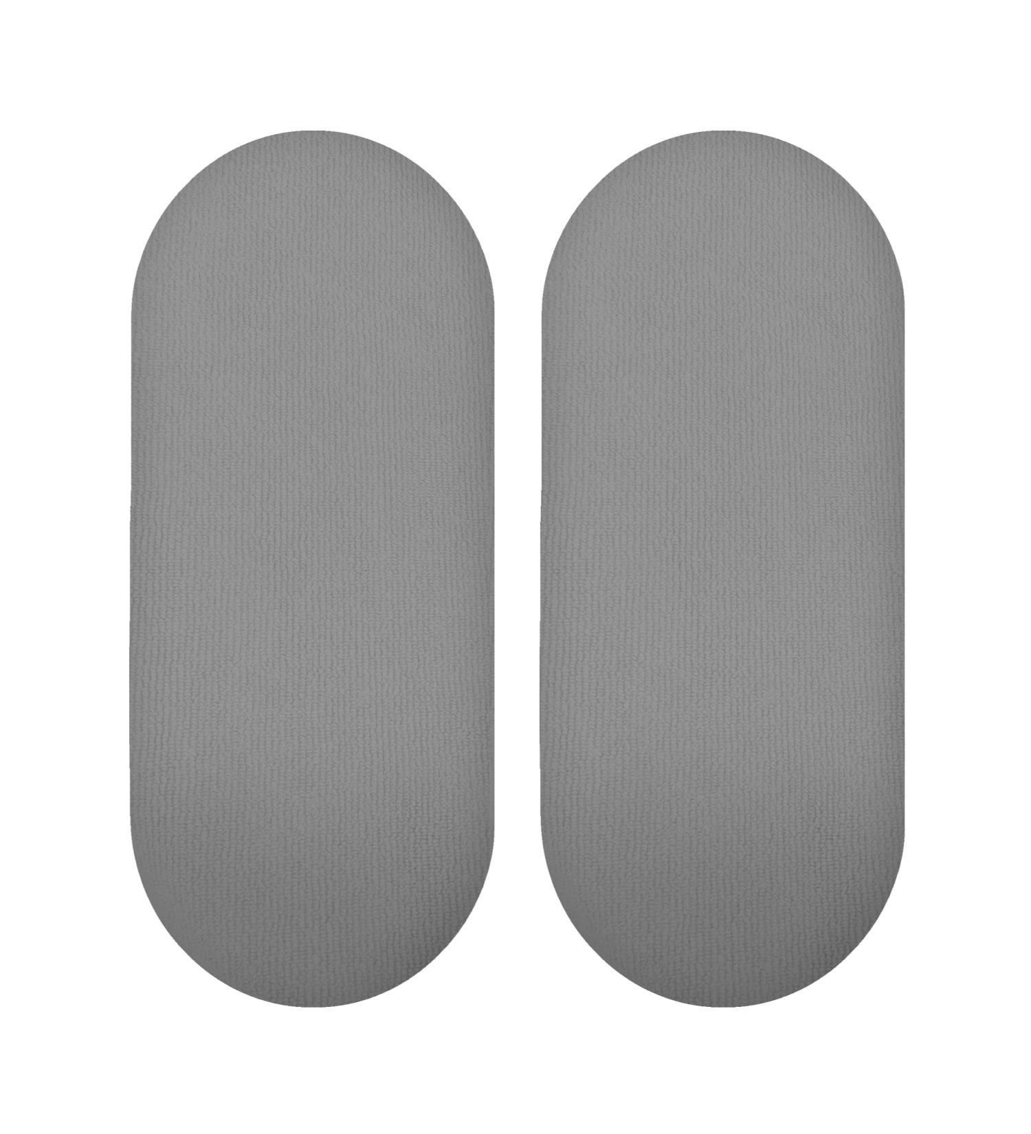 Baby Moses Basket Fitted Sheet 2 Pack - Oval Grey Soft Cotton Sheets for Moses Baskets - Buy Online on GoSupps.com