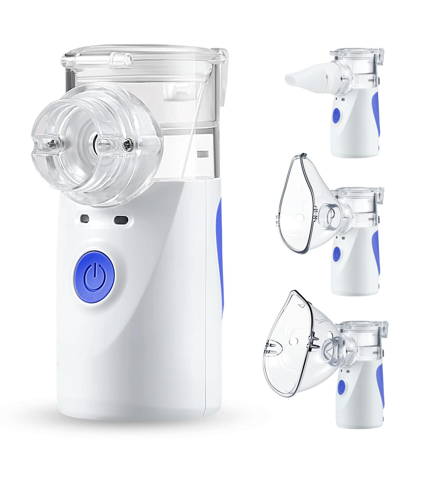 Portable Ultrasonic Mesh Nebulizer for Adults & Kids - Home Daily Use Steam Inhaler for Breathing Problems - Buy Online on GoSupps.com