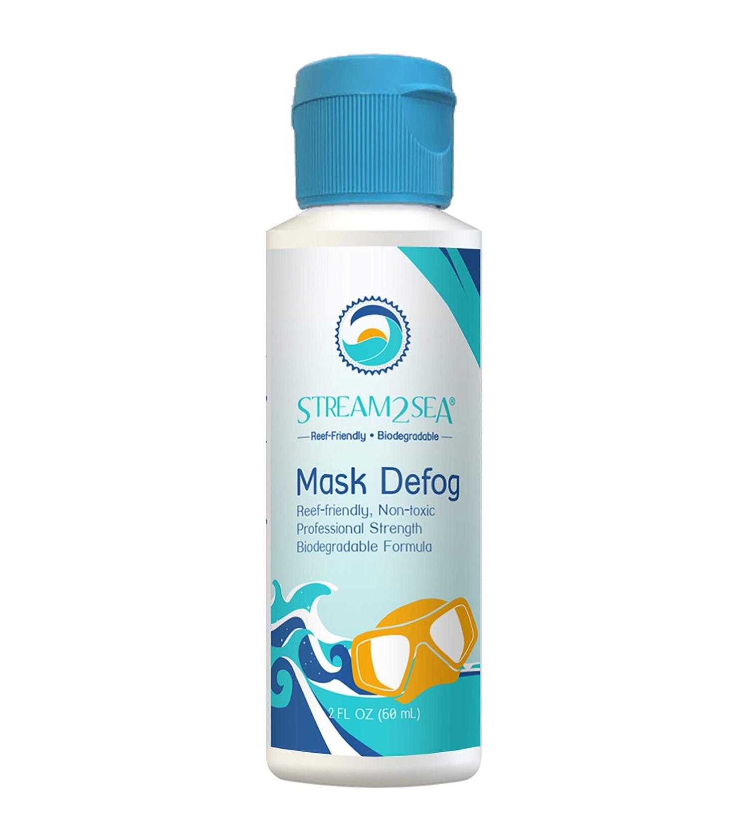 Stream2Sea Mask Defog 2 Fl Oz | Anti-Fog Coating for Glasses, Snorkel Masks, Ski Goggles & Sports Equipment - Buy Online on GoSupps.com