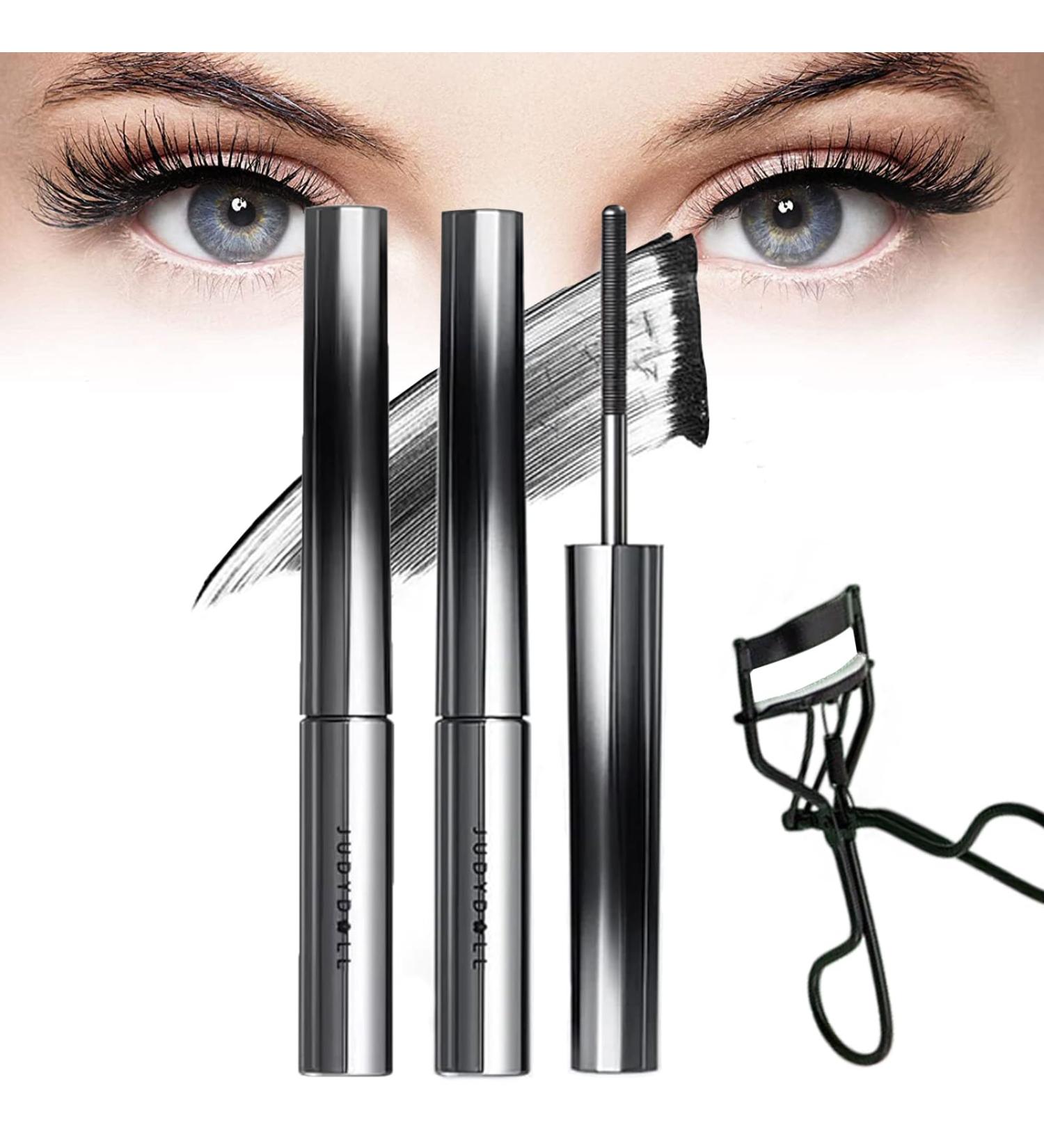 Judy Doll Mascara Judydoll Mascara Judydoll - 3D Curling Eyelash Iron Mascara Judy Doll Iron Brush Mascara Waterproof Natural Thickening Lengthening Long Lasting Bristleless Mascara (2PCS Black) - Buy Online on GoSupps.com