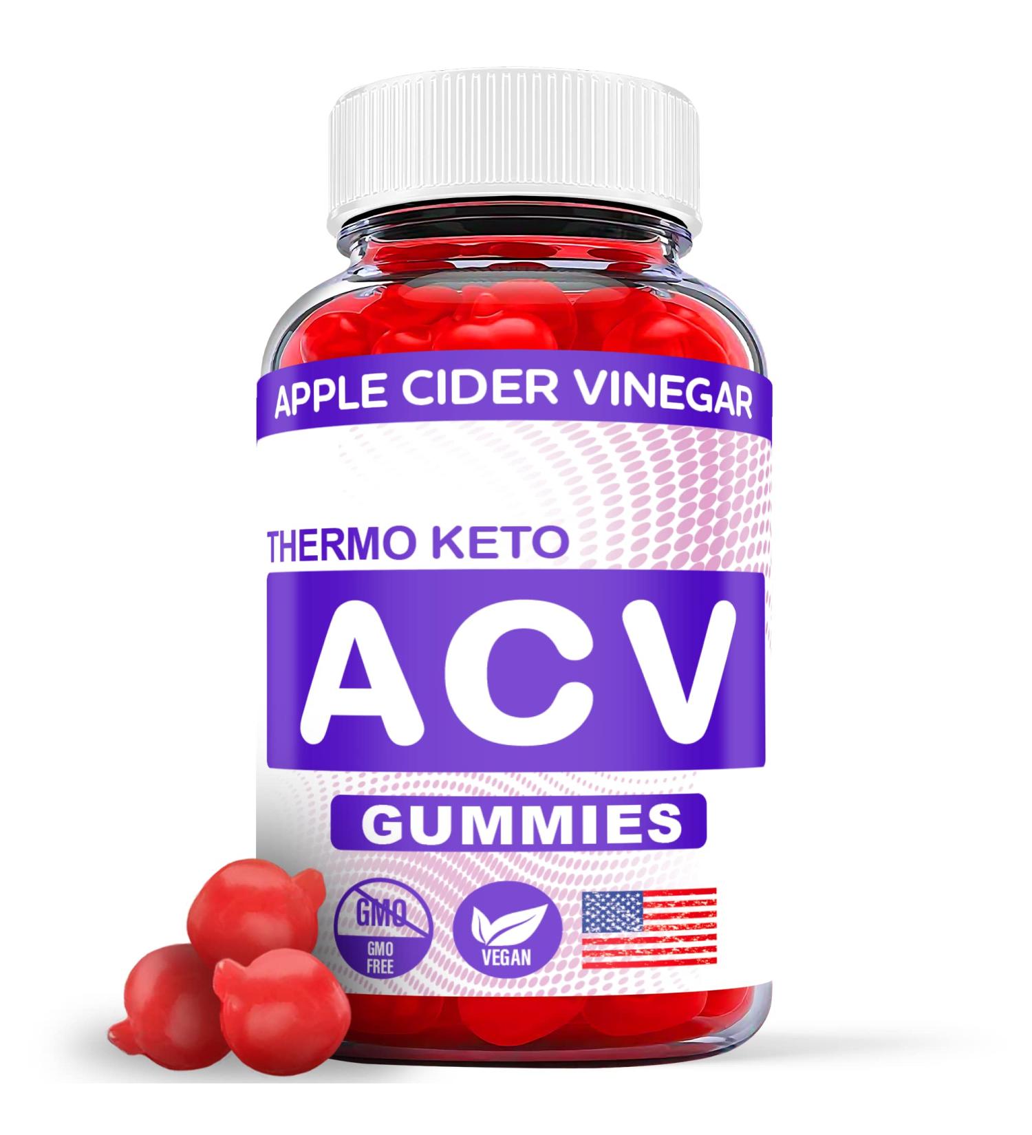 Thermo Keto Gummies - Vegan Formula with ACV & Vitamin B12 - 60 Gummies - Buy Online on GoSupps.com