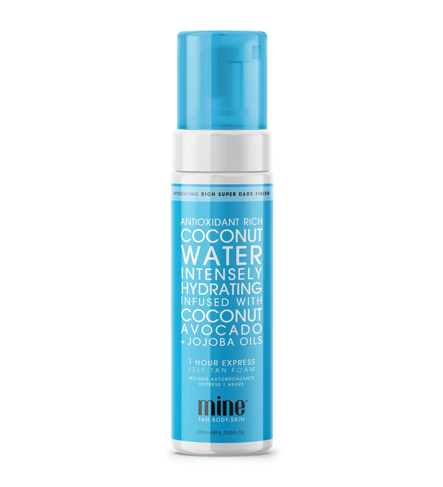 MineTan Skin Treatment Self Tanner - Salon Professional 1 Hour Express Sunless Tan - Vegan & Cruelty Free, Coconut Water Infused, 6.7 Fl Oz - Buy Online on GoSupps.com