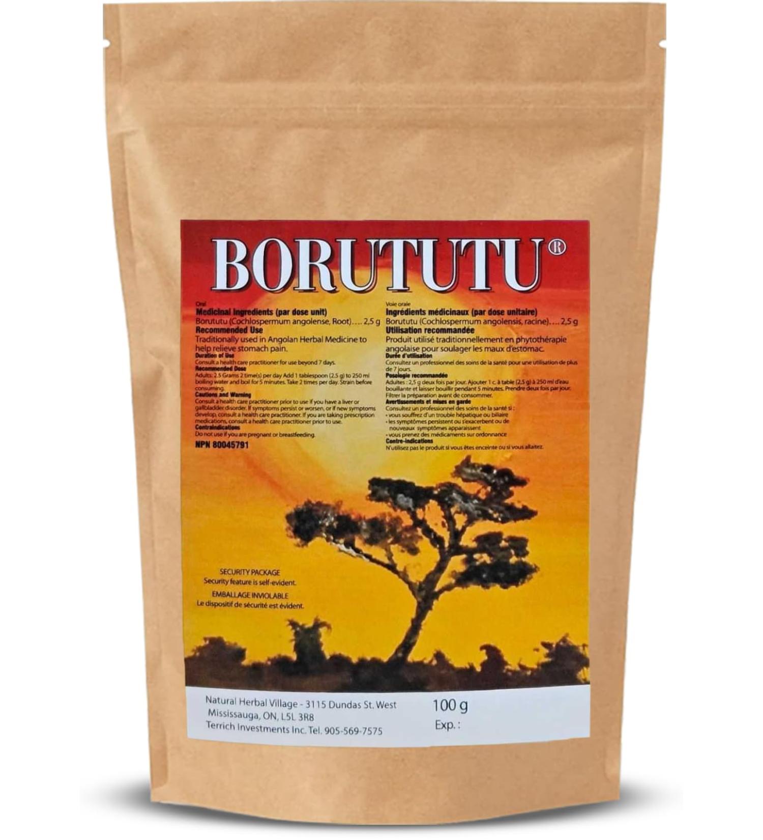 Borututu Root - Herbal Liver Detox Supplements - 100% Natural Liver Health Supplement Premium 100g Package for Liver Cleanse and Overall Wellness - Boost Digestion Circulation and Immunity - Buy Online on GoSupps.com