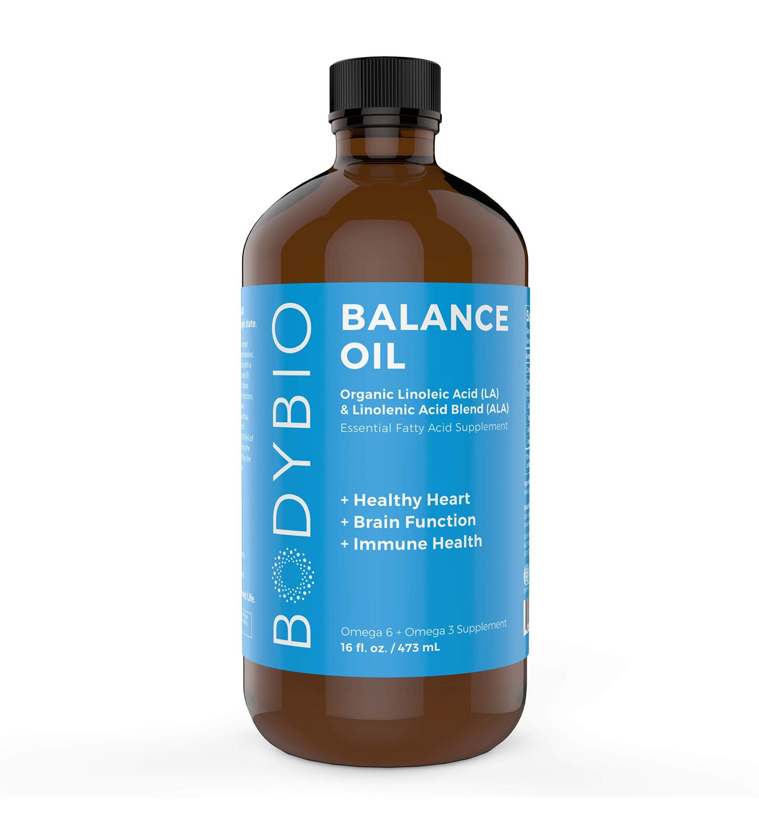 BodyBio Balance Oil - Organic Linoleic & Linolenic Acid Blend 16 fl oz - Buy Online on GoSupps.com