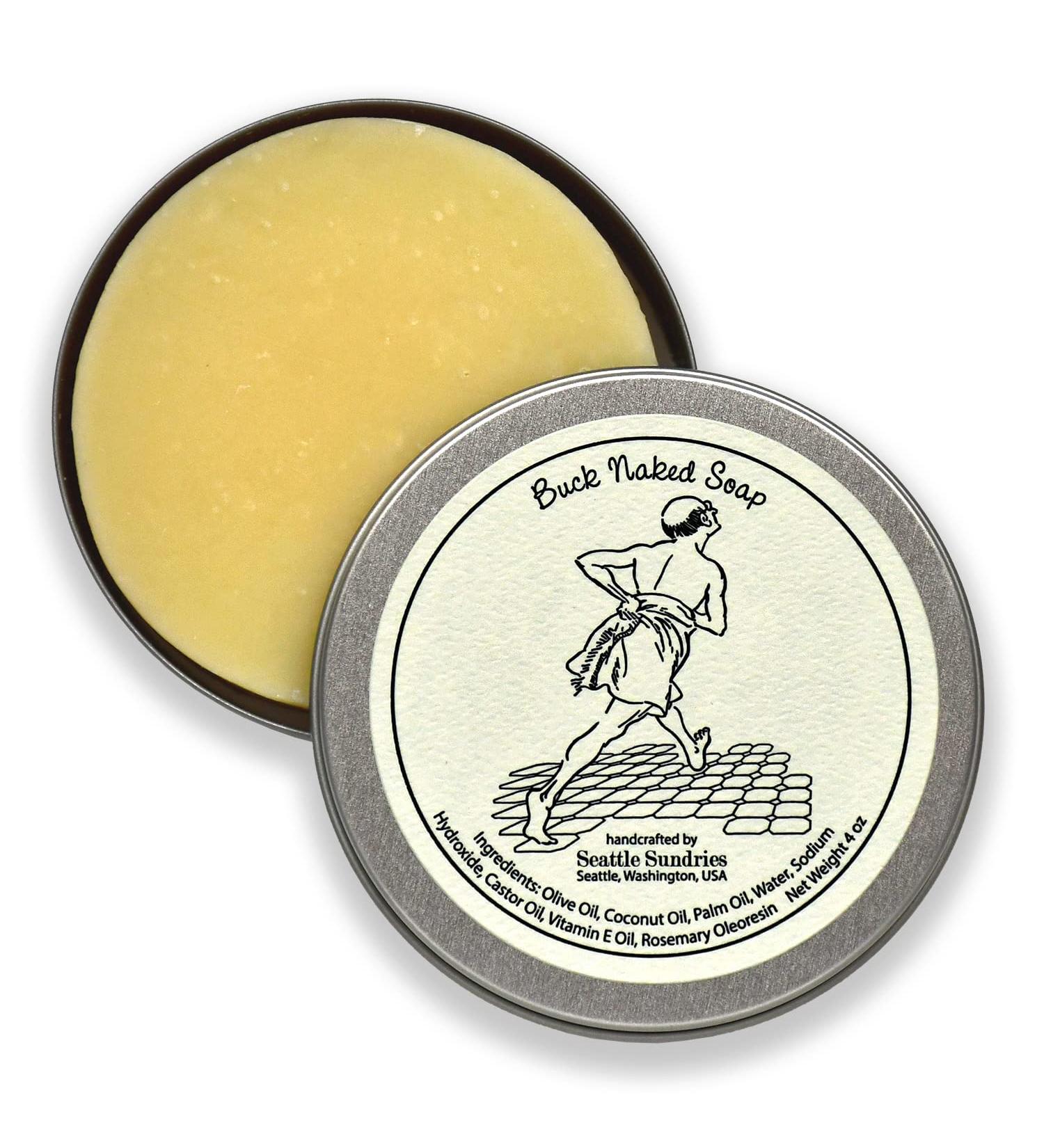 Fragrance-Free Bar Soap | Gentle Unscented 4oz | Natural for Sensitive Skin | Eco-Friendly Travel Tin - All Natural Body Soap - Buy Online on GoSupps.com