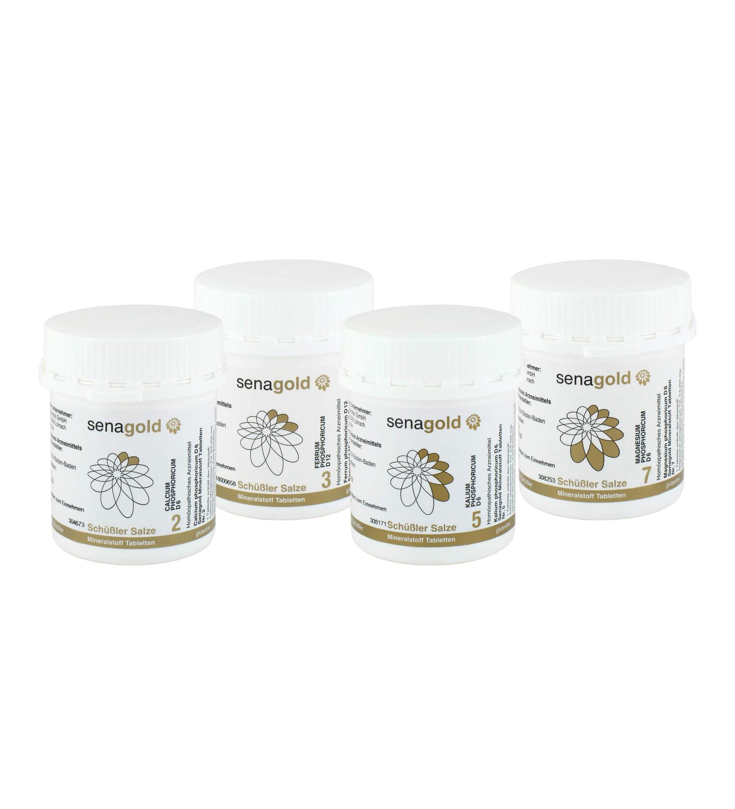 Schssler Salts Energy Plus Cure - No. 2 3 5 7 | 400 Tablets Each - Pack of 4 - Boost Your Health Naturally - Buy Online on GoSupps.com