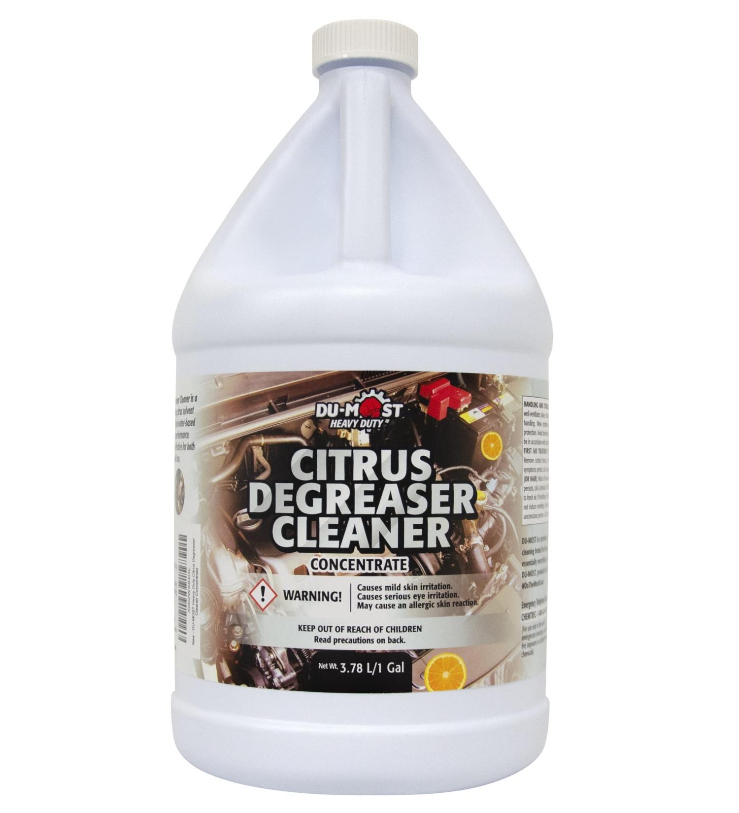 Heavy Duty Citrus Degreaser Cleaner Concentrate - Biodegradable 1 Gallon - Effectively Remove Grease Grime Oil & More - Buy Online on GoSupps.com