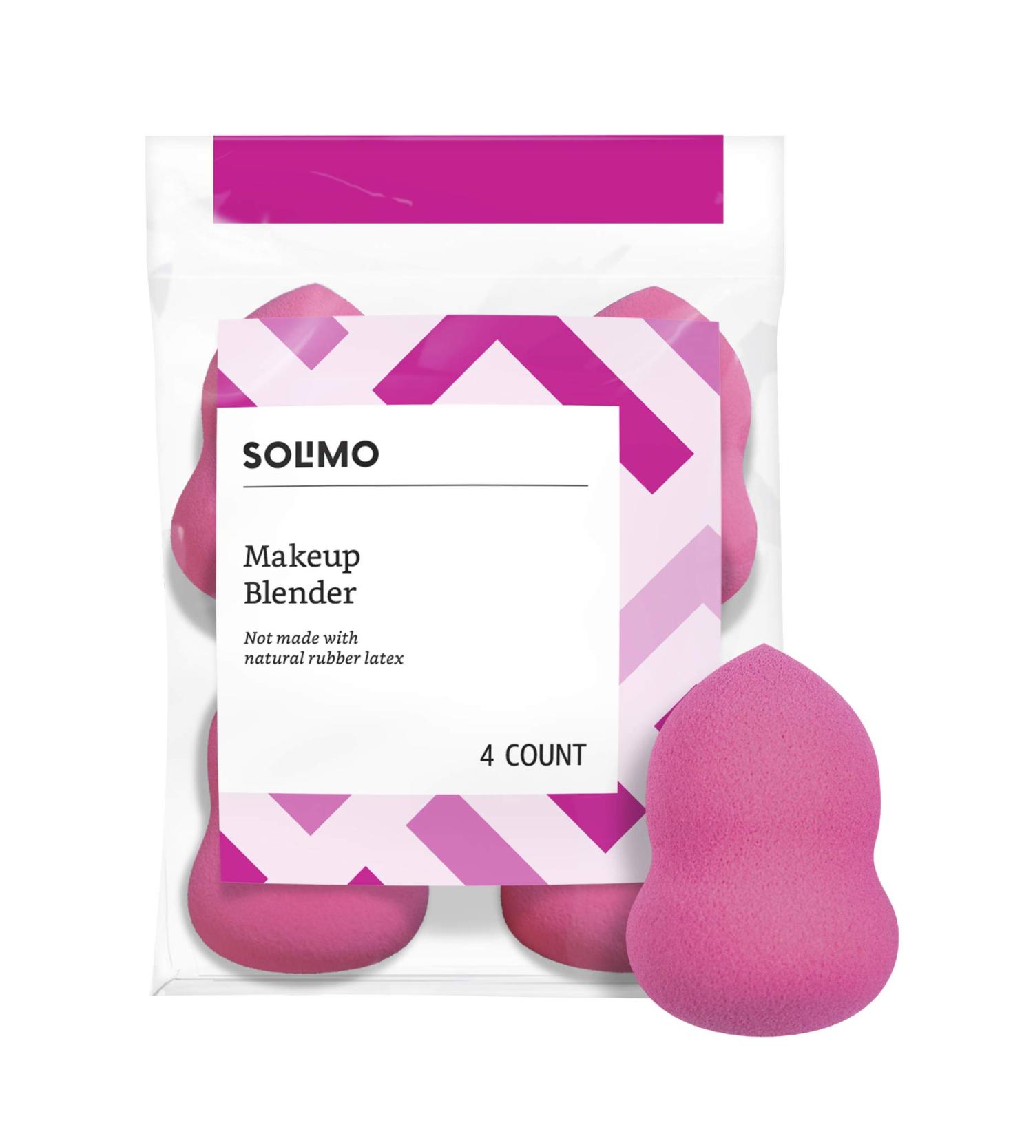 Solimo Large Blending Sponge 4-pack by Amazon Brand - Professional Makeup Blender Set - Buy Online on GoSupps.com