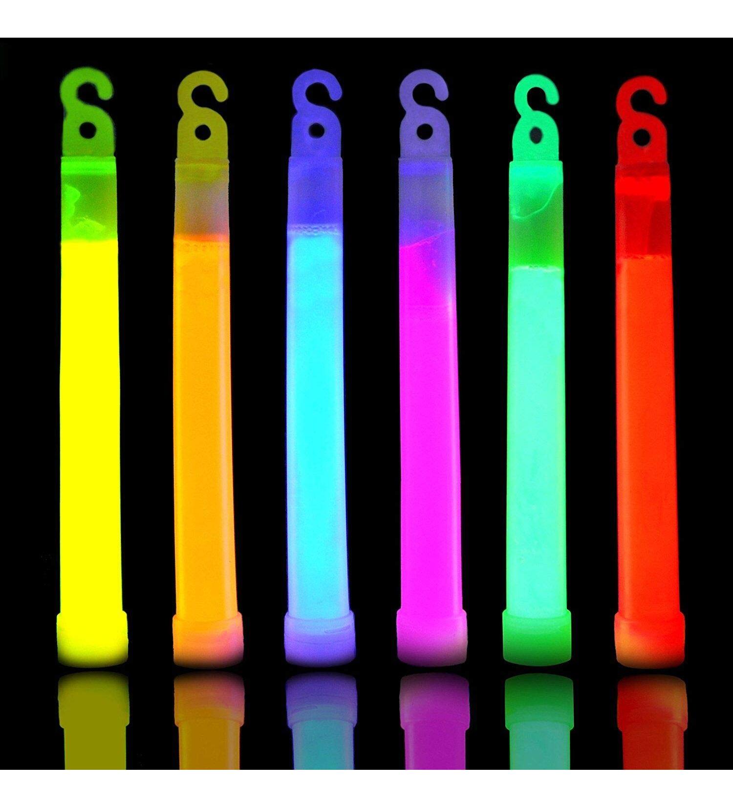 30 Ultra Bright 6 Inch Glow Sticks - 12 Hour Emergency Light Sticks for Camping, Parties, Hurricane Supplies, Earthquake Survival Kit - Buy Online on GoSupps.com