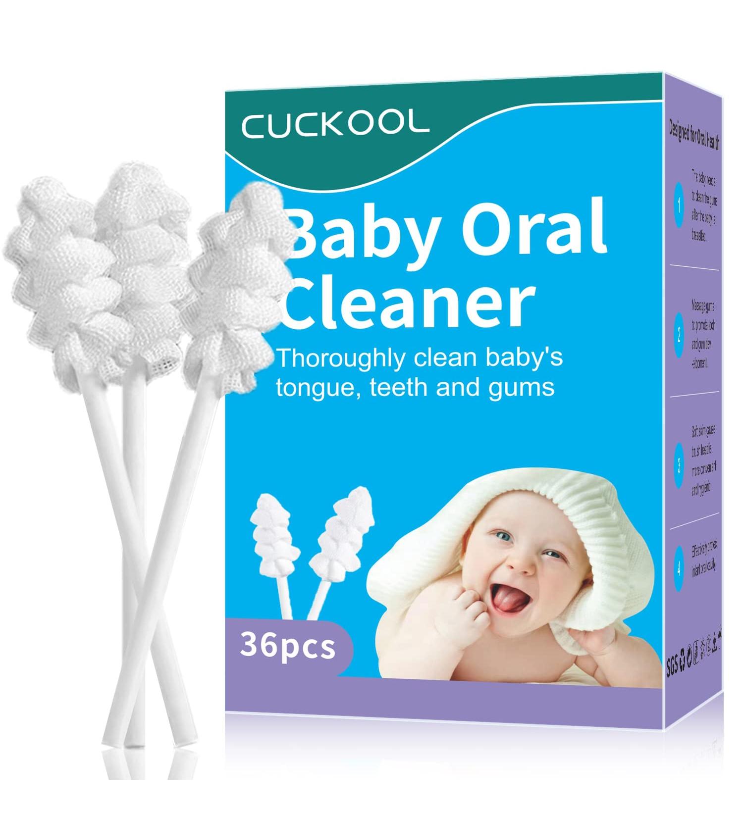 Baby Oral Cleaner: Disposable Toothbrush & Tongue Cleaner for Newborns, Infant Gum Cleaning, 0-36 Months - 36 Count - Buy Online on GoSupps.com