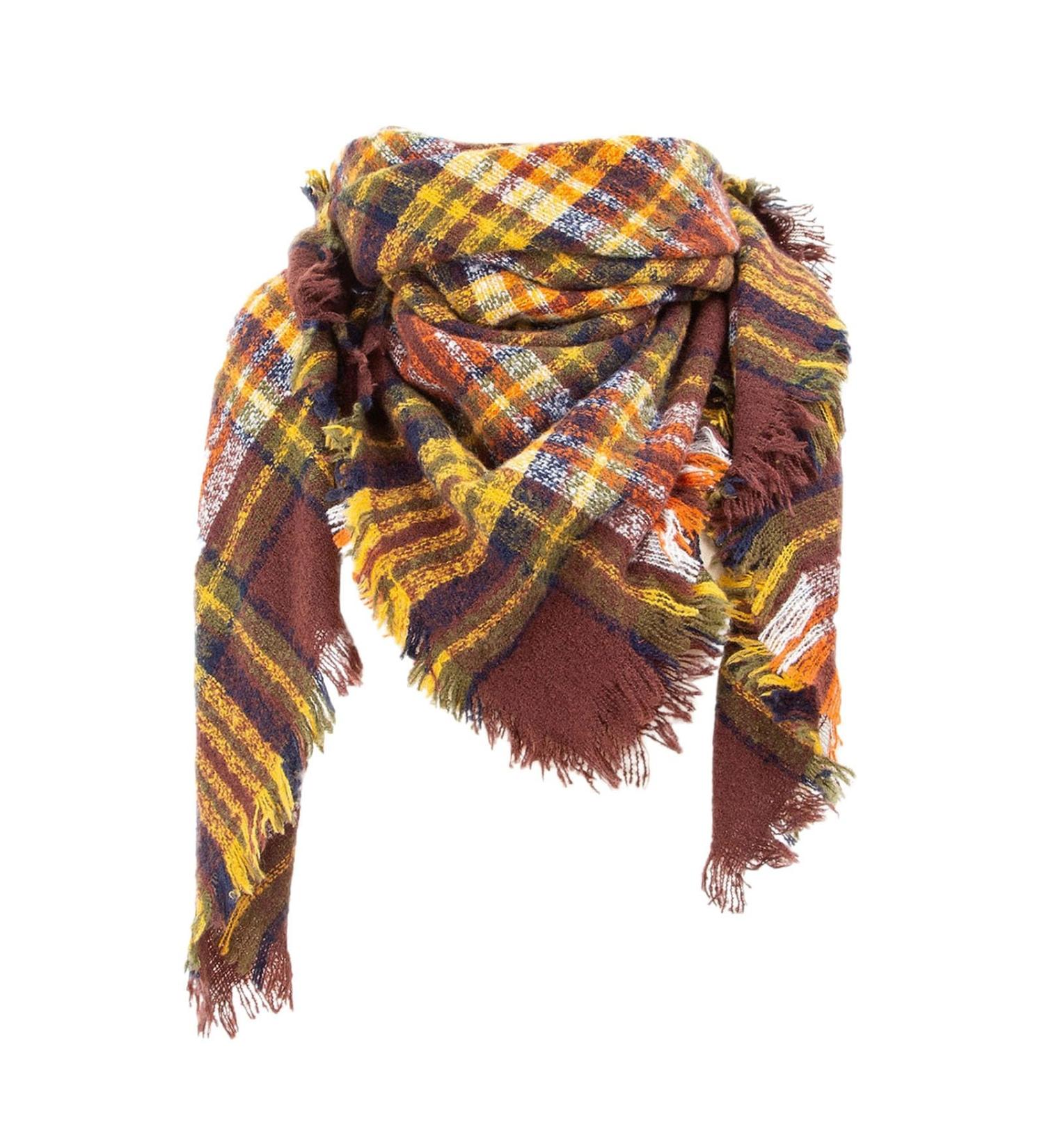 HANXIULIN Women's Autumn Scarf - Warm Black Triangular Scarf with Buttons | Multi-Purpose Retro Design for Women - International Shipping Available - Buy Online on GoSupps.com