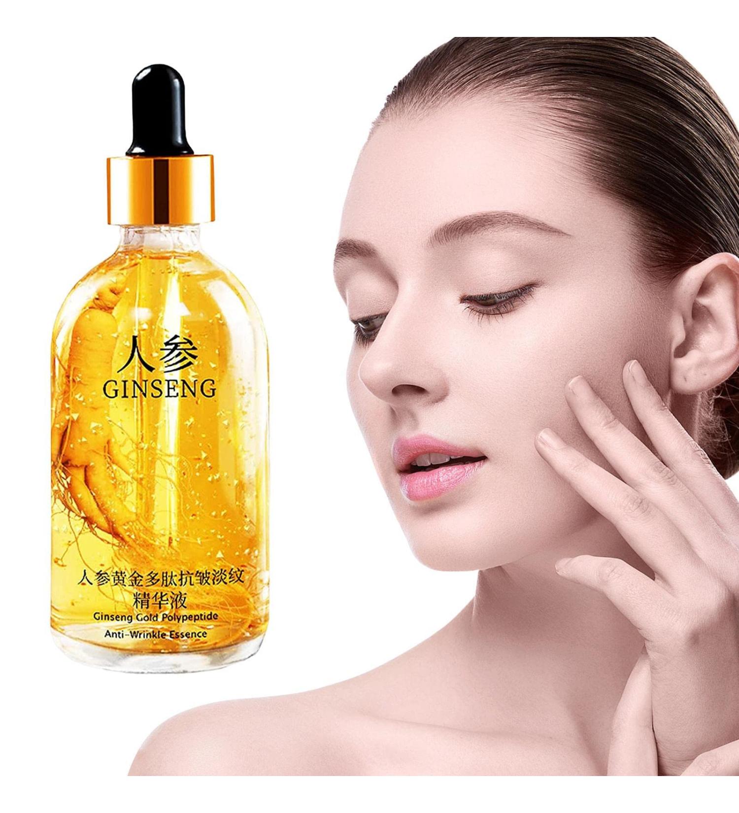 Ginseng Polypeptide Anti-aging Essence Korean Face Serum Anti Aging Moisturizing Brightening Firming For Dry And Oily Skin 100ml - Buy Online on GoSupps.com