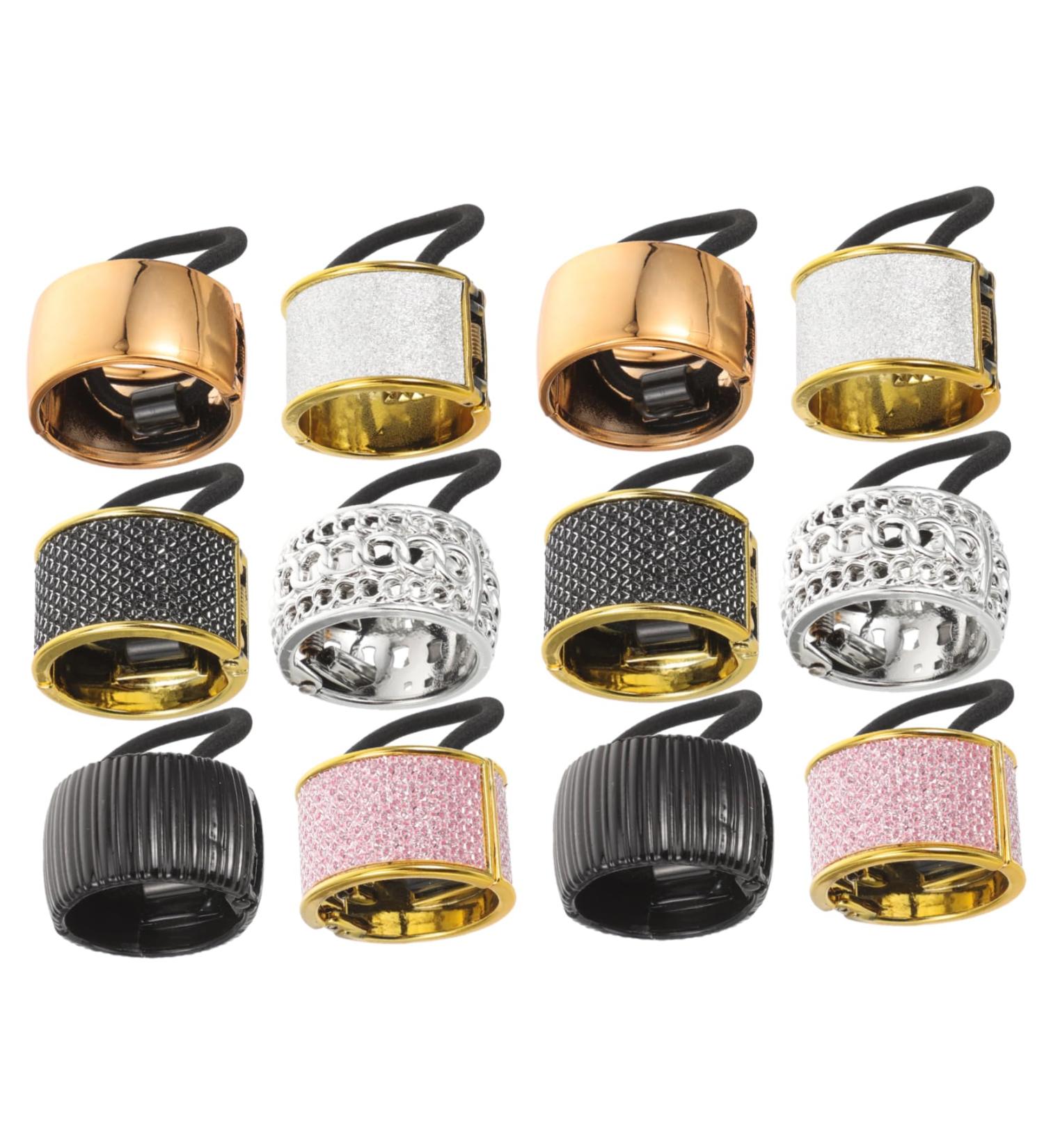 Beavorty 4 Sets ponytail holders Hair ties hair ribbons for girls women s suits Hair Cuff Hair Rope elastic ponytail buckle Hair Band the circle Hair ring Plastic ring ponytail button Miss - Buy Online on GoSupps.com