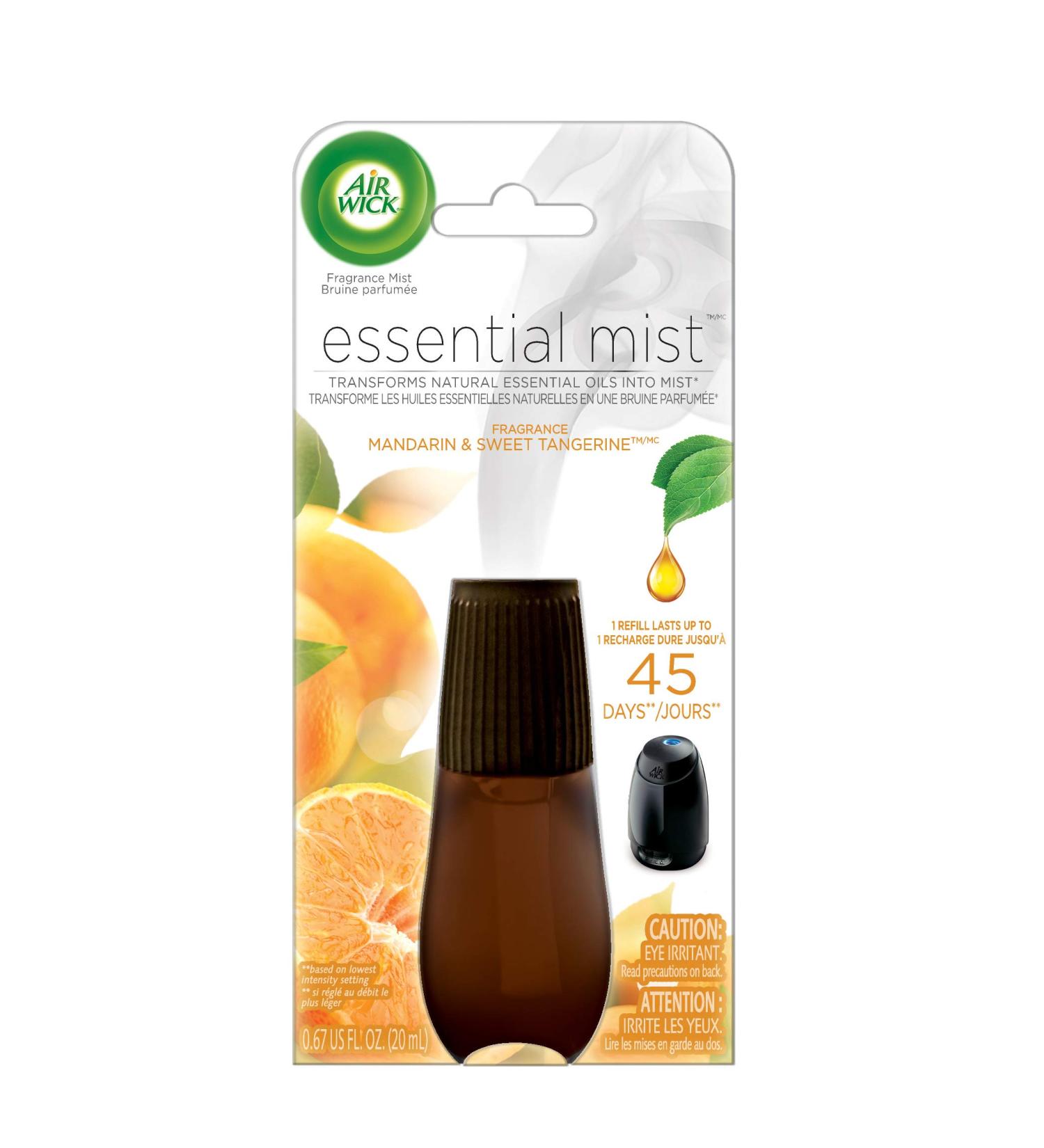 Air Wick Essential Oils Diffuser Mist Refill - Mandarin & Sweet Orange - 1ct - Air Freshener - Buy Online on GoSupps.com