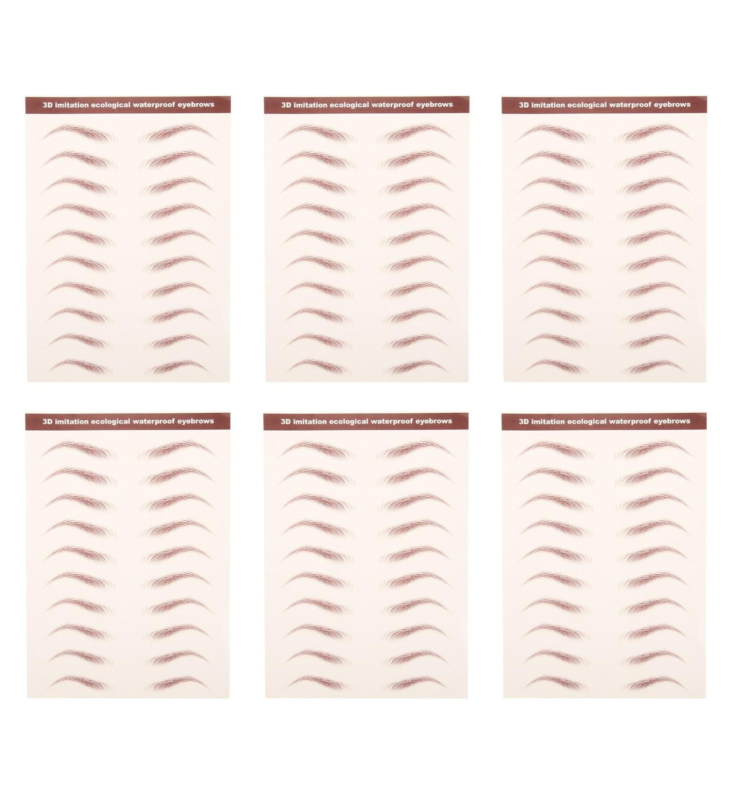 Zerodeko 6 Feuilles Autocollants Sourcils tanches Transfert Eau Facile D coller pour Maquillage Femmes - Buy Online on GoSupps.com
