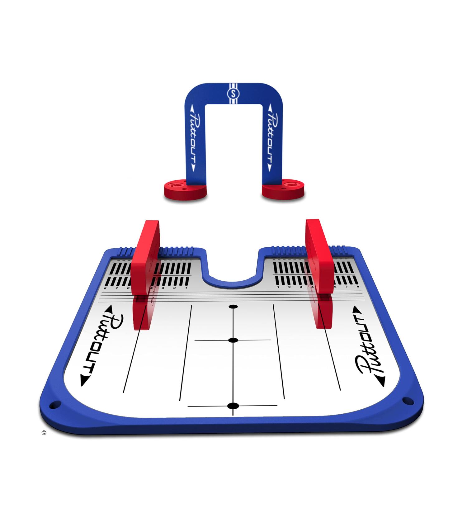 PuttOut Putting Mirror Trainer & Alignment Gate Blue - Improve Your Putting Skills - Buy Online on GoSupps.com