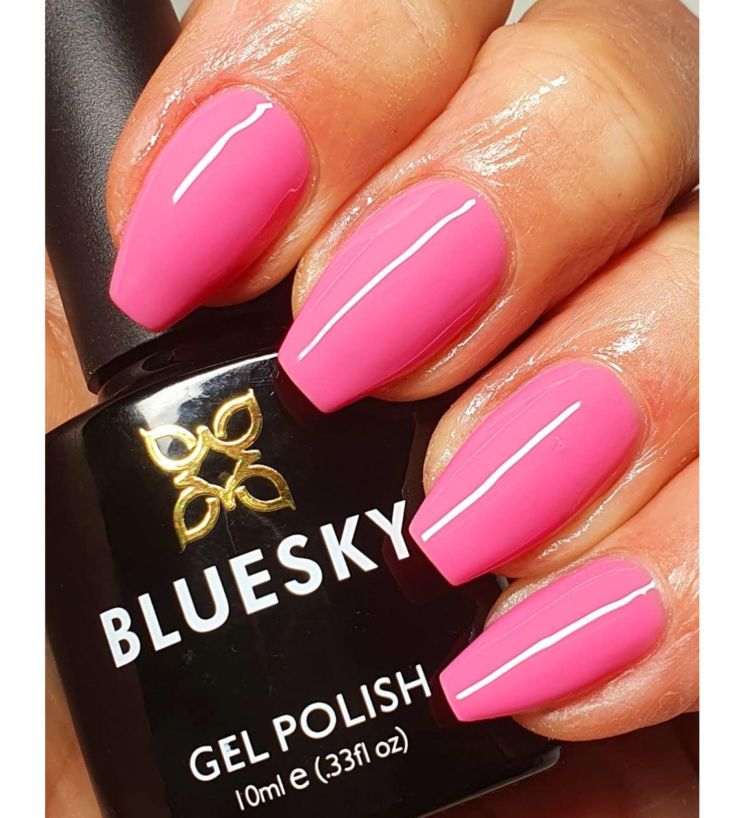 Bluesky Gel Polish BRIGHT PINK KNOCKOUT BLOW SPRING SUMMER ON THE ROPES SS2107 UV LED Soak Off 10ml (Requires Curing Under UV LED Lamp) - Buy Online on GoSupps.com
