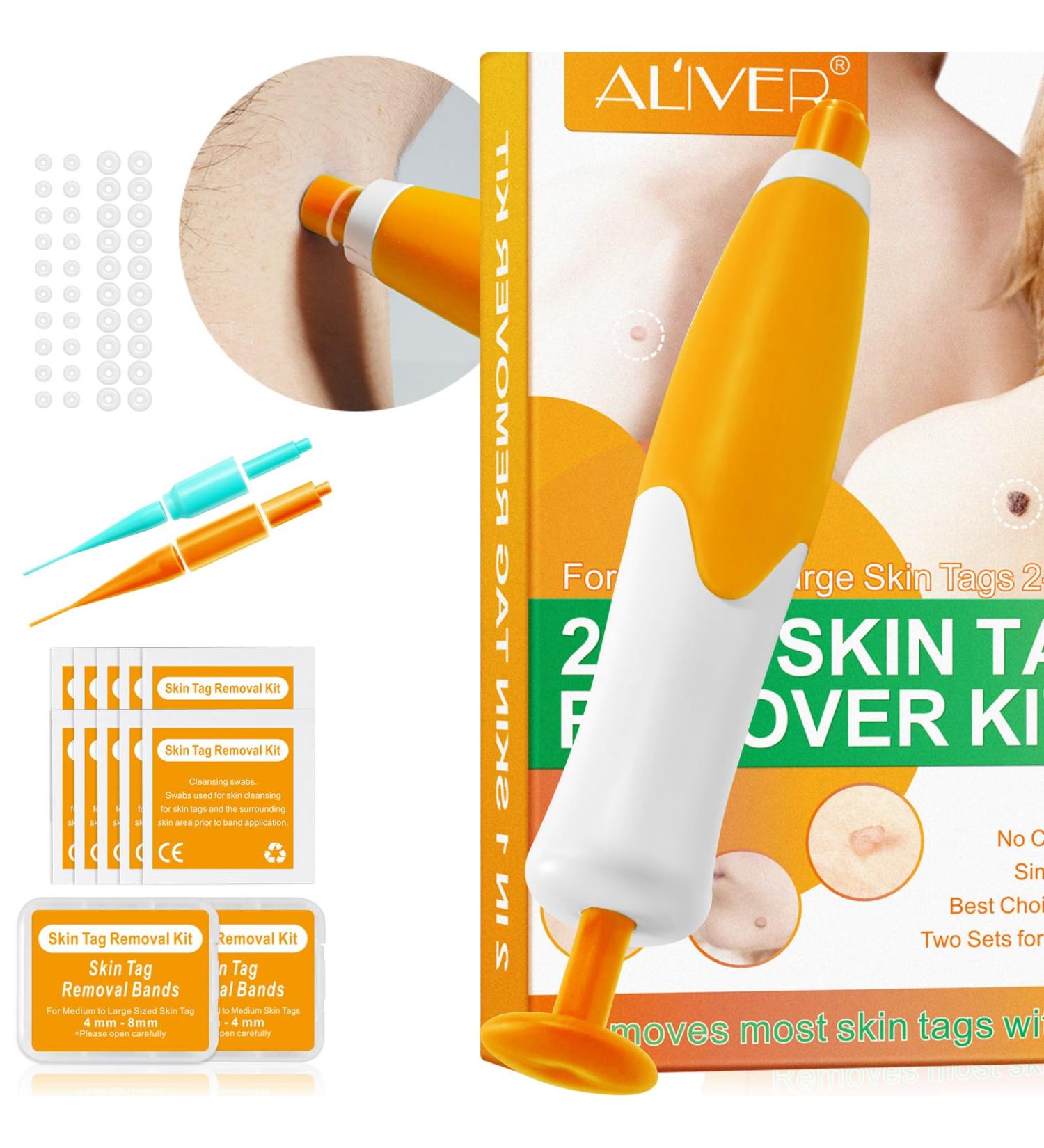 Easy to Use Skin Tag Tool Kit 2 in 1 Safe Skin Tags Skin Tag Tool Kit for (2-8mm) Skin Tags - Buy Online on GoSupps.com