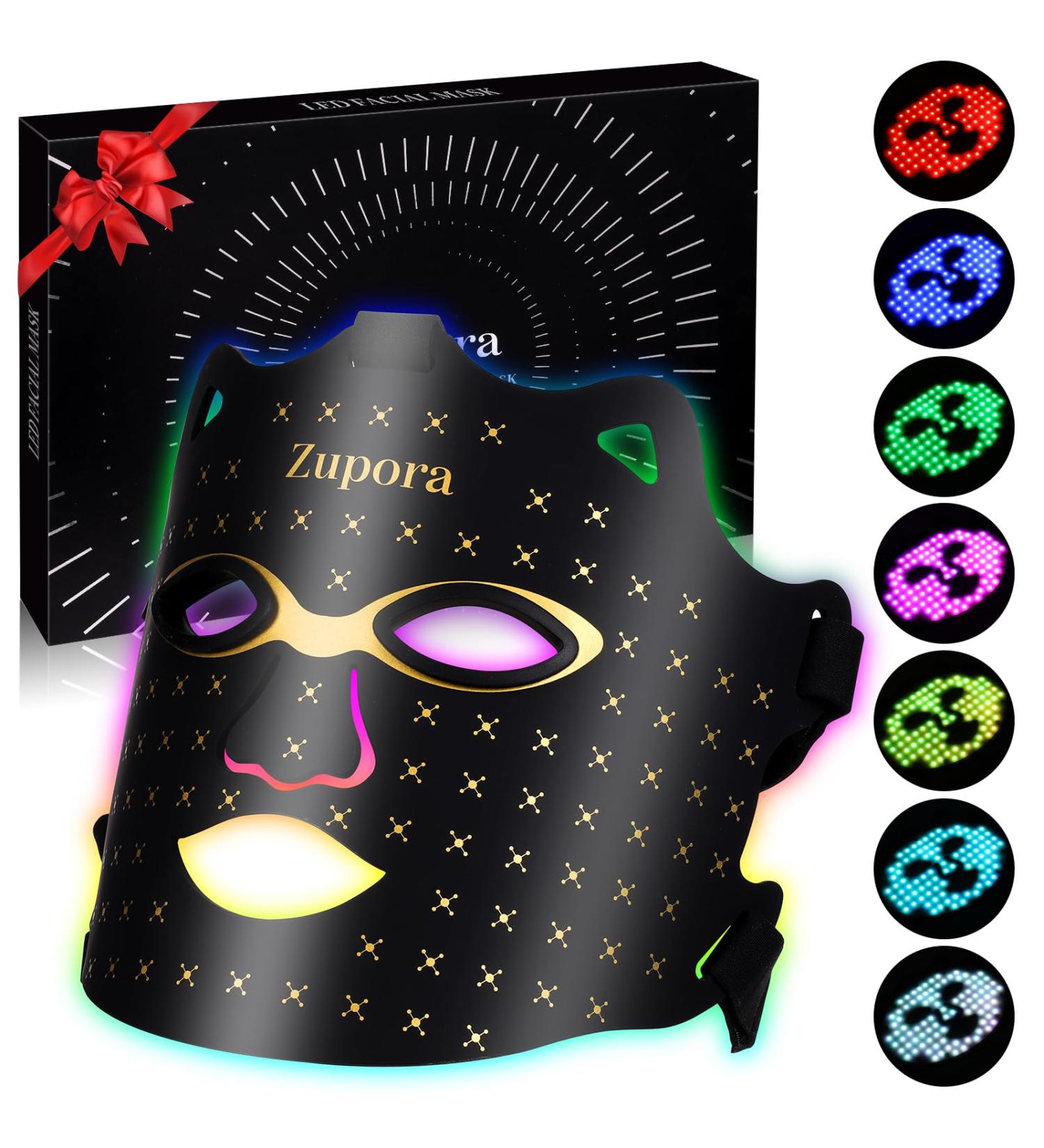 Zupora Red Light Therapy Mask - LED Face Rejuvenation & Skin Care | Red & Blue Light Therapy for Glowing Skin - Buy Online on GoSupps.com