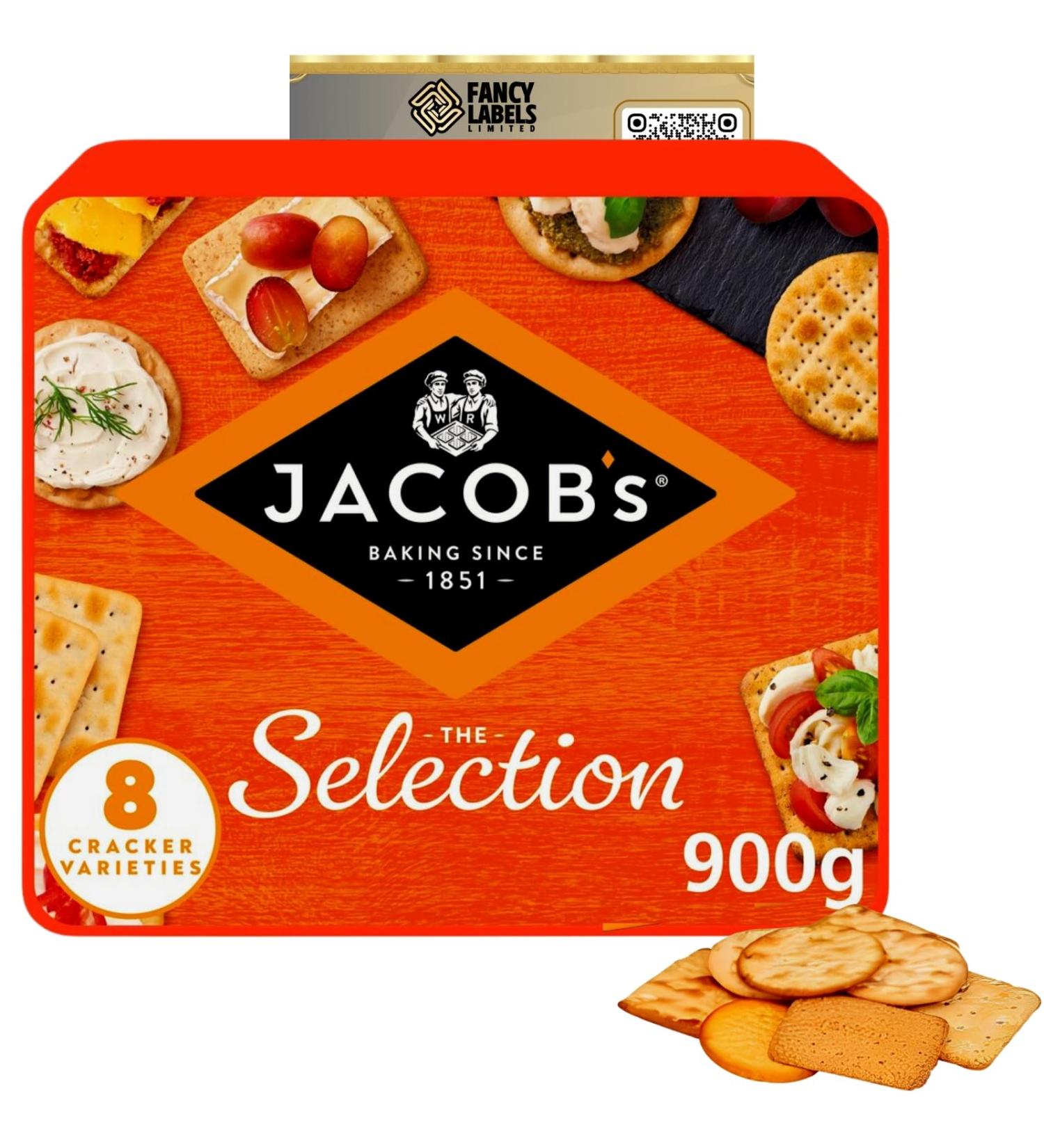 Crackers Selection with Jacob's The Selection 8 Cracker Varieties 900g | Perfect for Sharing On the go Snacks | 8 Different Selection of Delicious Crackers and Biscuits - Buy Online on GoSupps.com
