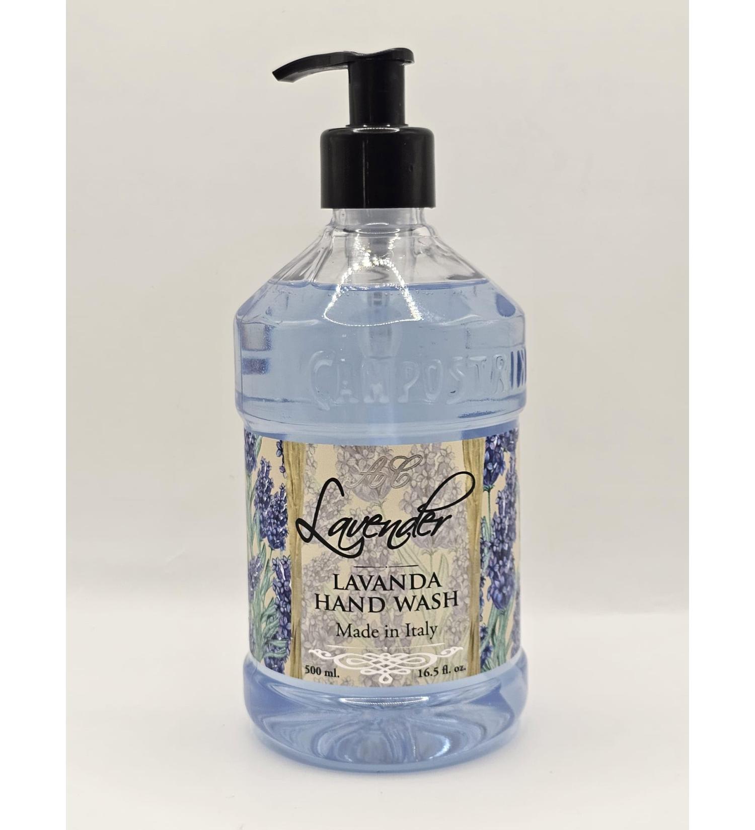 LA FLORENTINA Lavender Hand Wash Alighiero Campostrini Collection Made in Italy 16.5 Fl Oz Pump Bottle