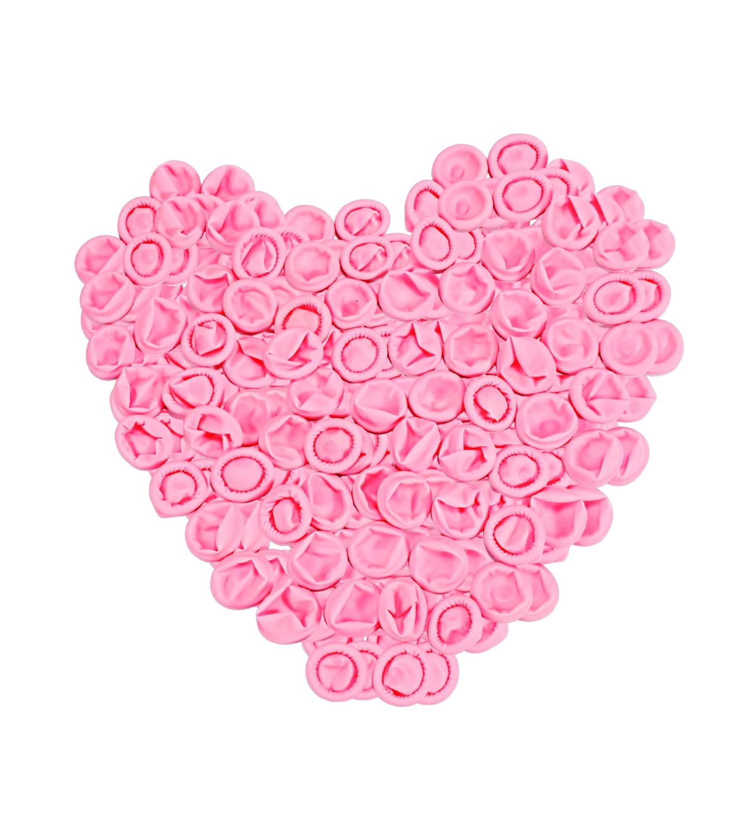 Annua Pink Latex Finger Cots 150pcs - Disposable Finger Protectors for Beauty Salons and Hospitals - Buy Online on GoSupps.com