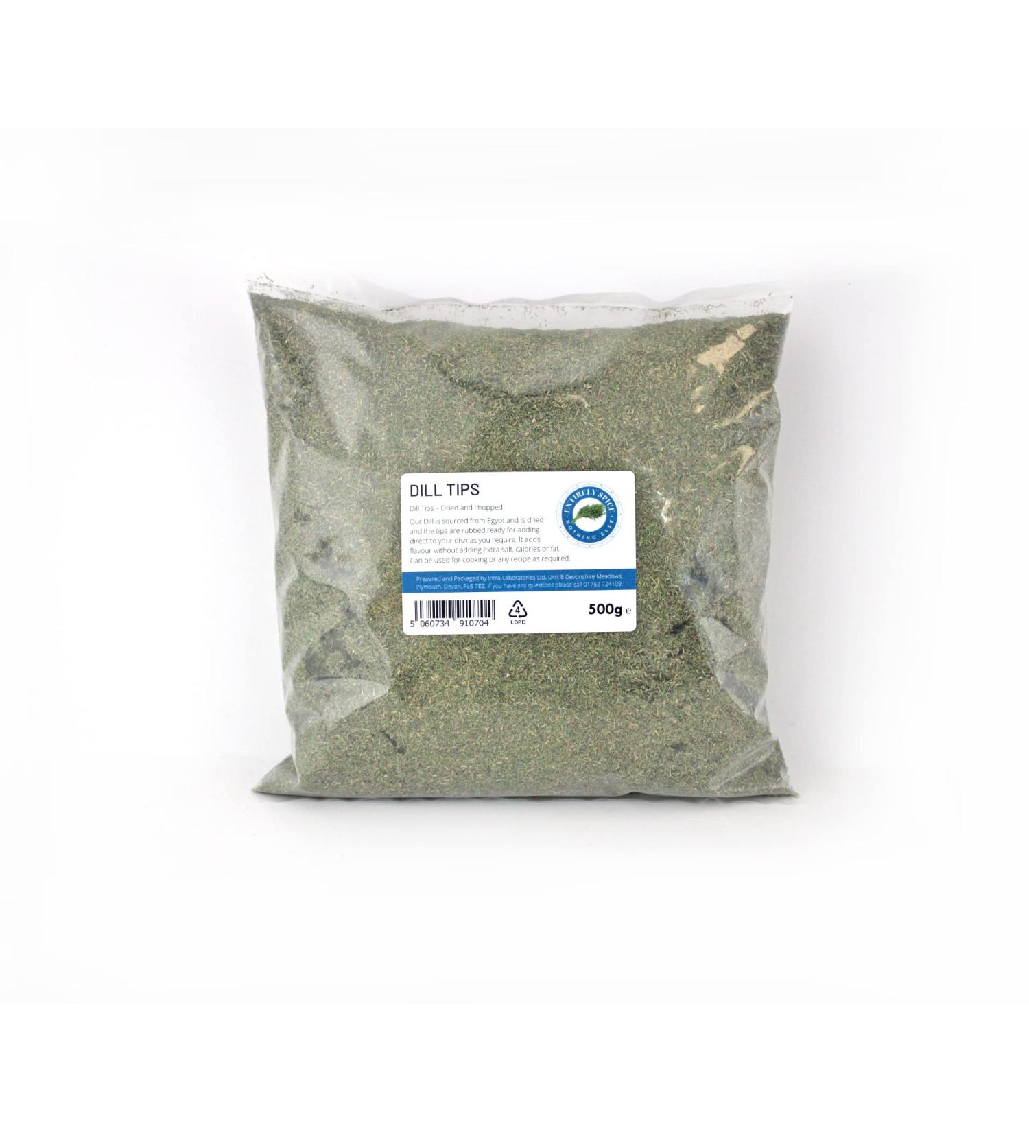 Premium Chopped Dried Dill 500g - Top Quality Ingredients - Premium Grade - Buy Online on GoSupps.com