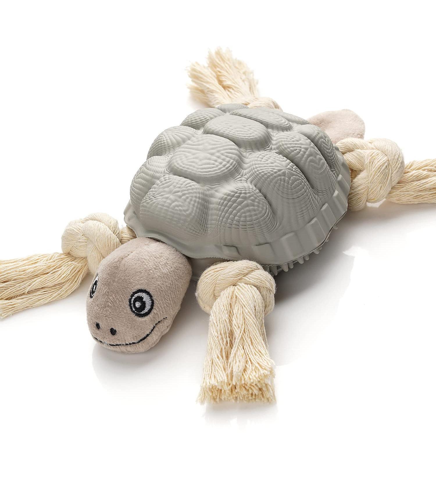 Sedioso Large Breed Dog Chew Toy - Tough Dental Chew for Aggressive Chewers - Teeth Cleaning Turtle Toy for Medium to Large Dogs (Grey) - Buy Online on GoSupps.com