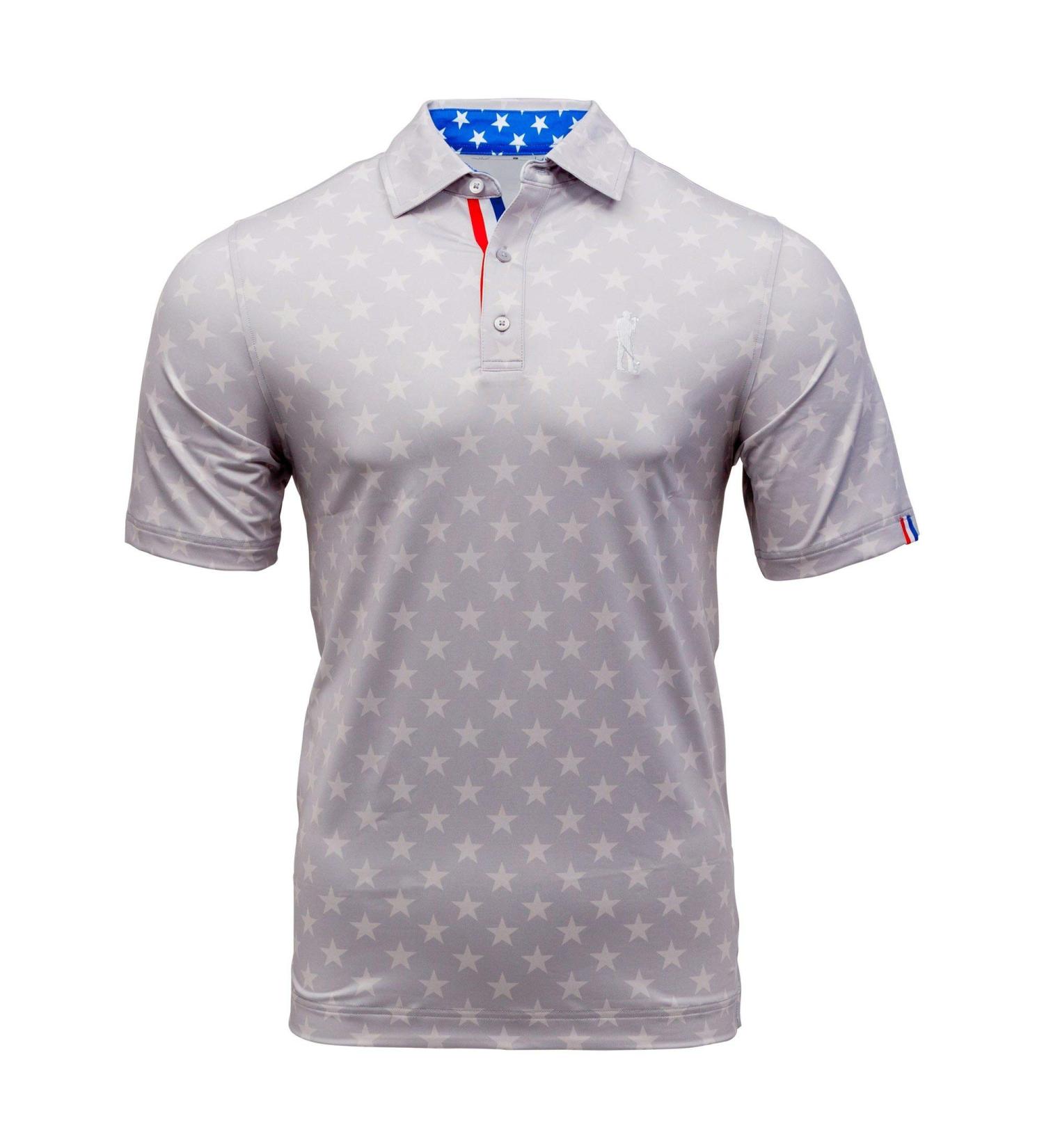 USAG Men's Dry Fit Golf Polo - High Performance Americana X-Large - Buy Online on GoSupps.com