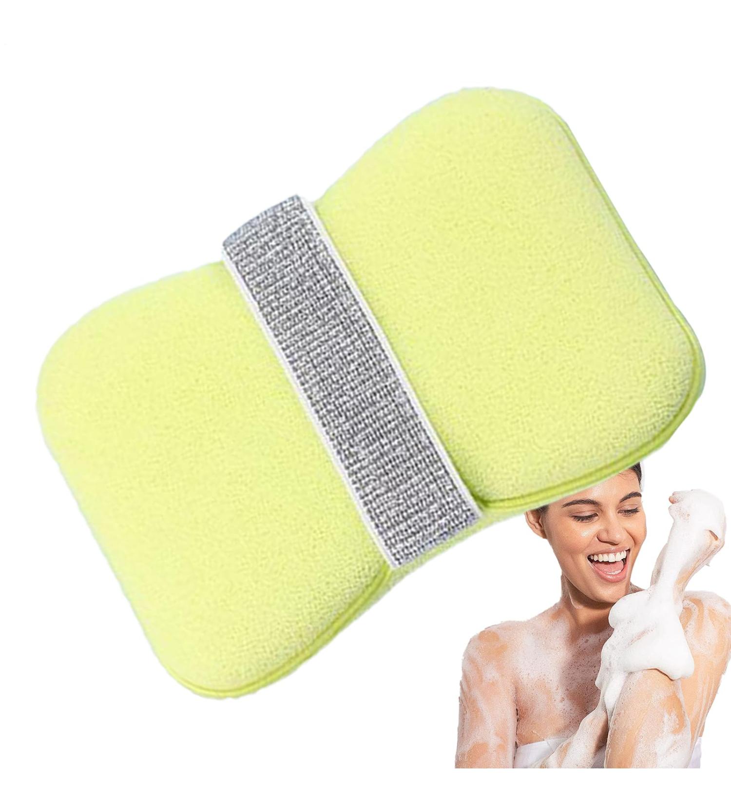  ponges de douche | ponge avec poche pour savon | Sac savon accessoires de salle de bain gommage dos pour adultes toilettes camping voyage lavage Surface Douce et Fine - Buy Online on GoSupps.com