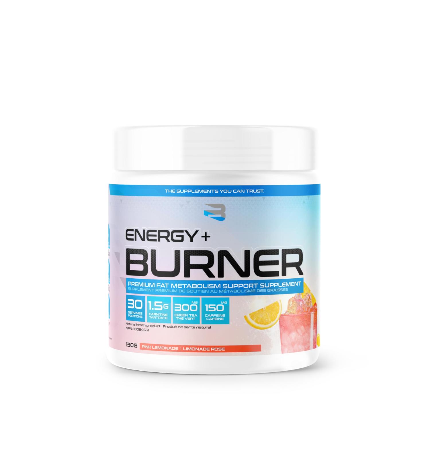 Believe Supplements Energy Burner: Maximize Fat Metabolism Muscle Recovery and Performance - Boost Endurance Reduce Fatigue and Enhance Alertness for Intense Workouts! (Pink Lemonade) - Buy Online on GoSupps.com
