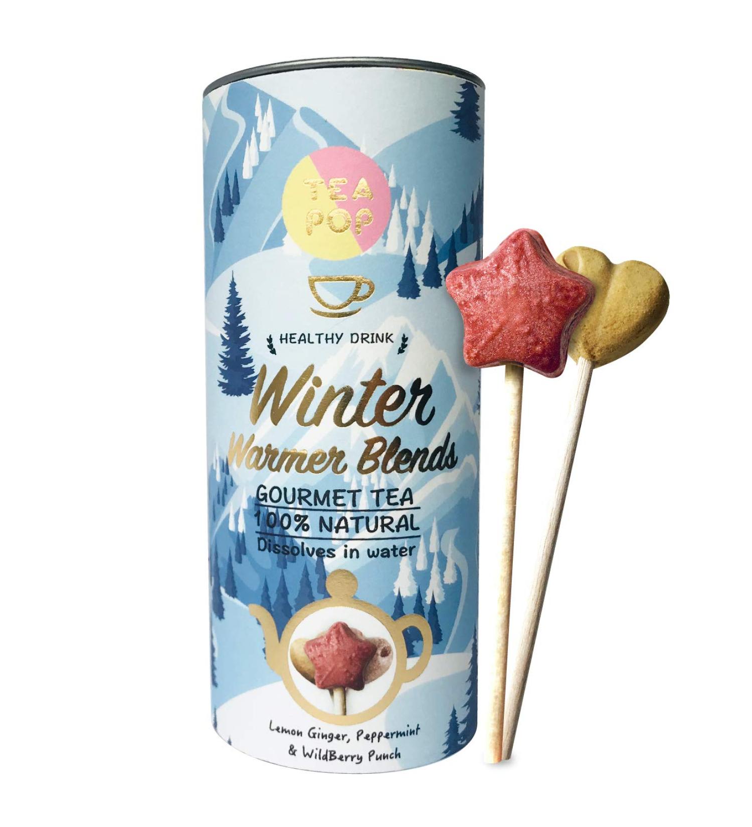Tea Pop Different - AM Stick: Herbal & Fruit Tea Blend | Instant Hot Water Dissolve for Winter Warmth - Buy Online on GoSupps.com