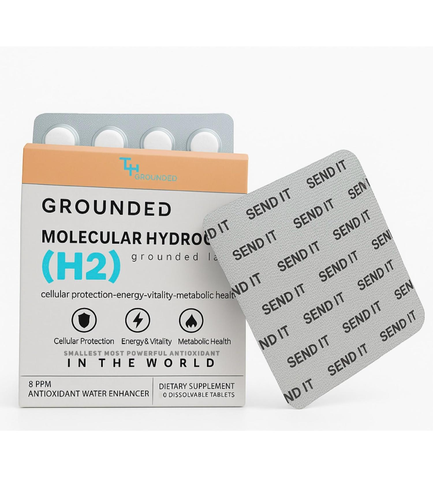 H2 Molecular Hydrogen Water Tablets with Magnesium Antioxidant Drinking Water Tablet Supports Cellular Health Fight Stress Recovery & Cognitive Function - 8 PPM Fast Dissolving 30 H2 Tablets - Buy Online on GoSupps.com