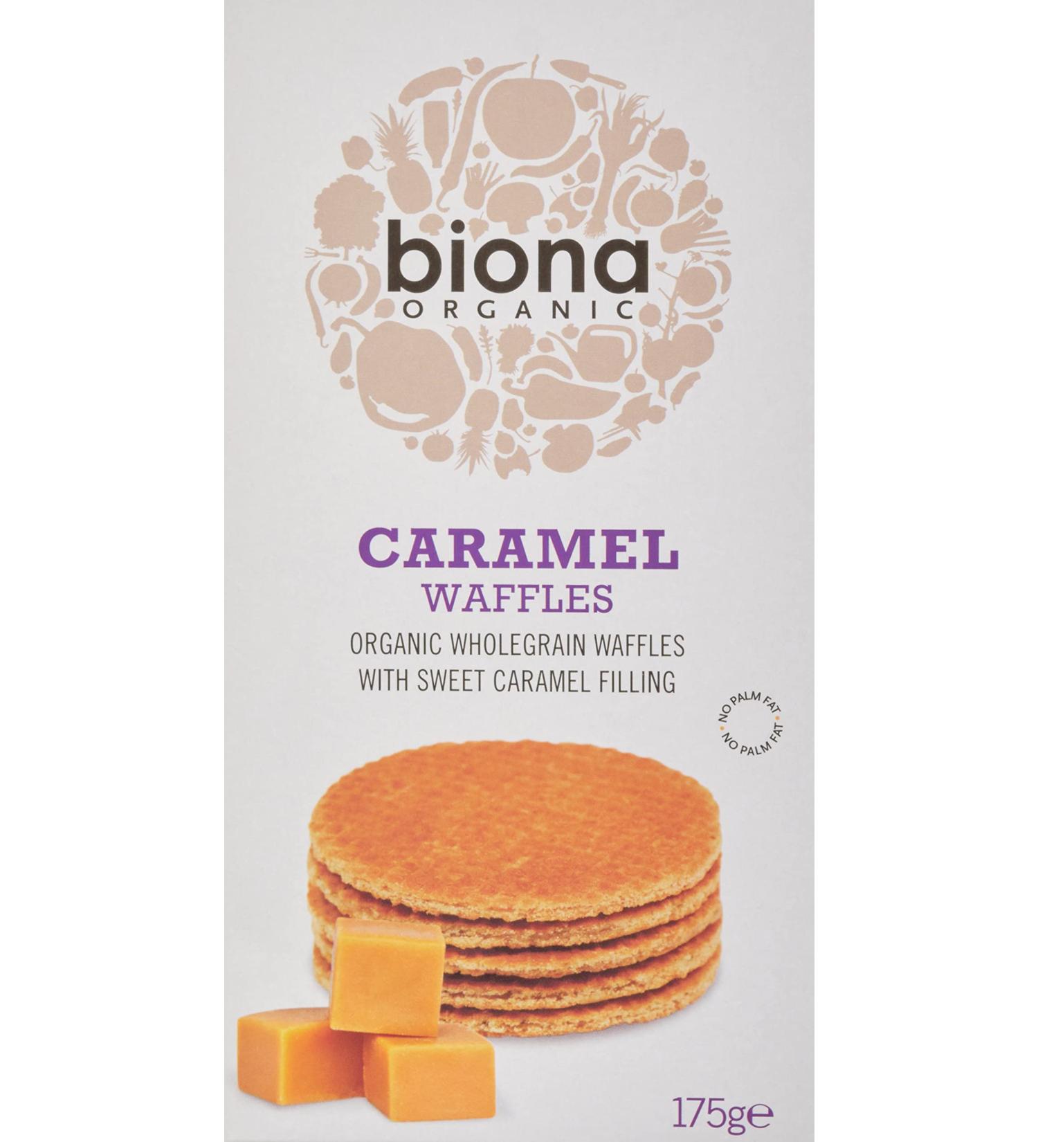 Biona Organic Caramel Waffles - Buy Online on GoSupps.com