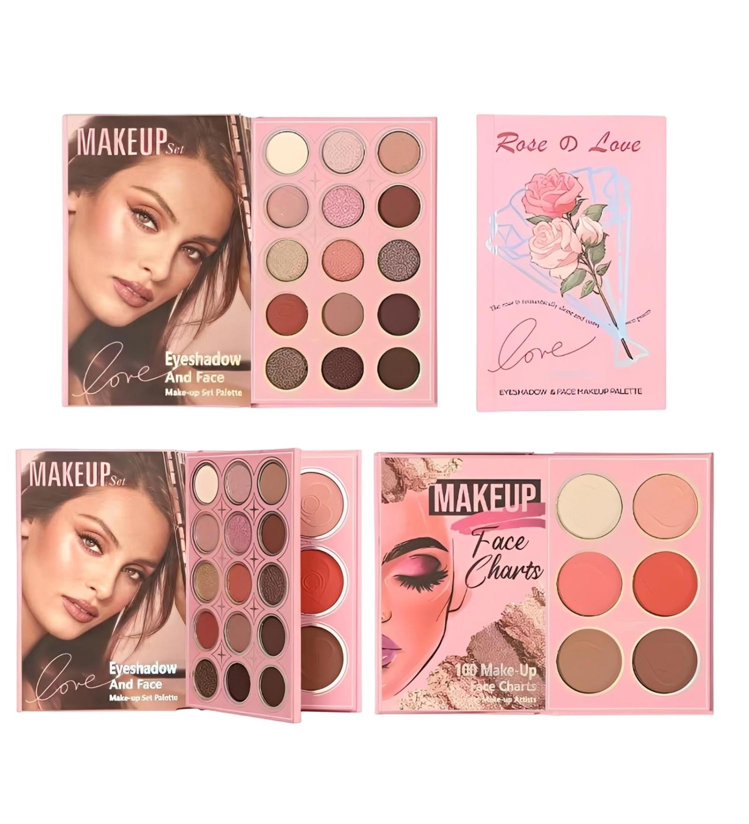 Eyeshadow Palette | 21 Colours Bookstyle Blush Makeup Kit Full Face Makeup Palette for Women Girls and Lovers Daily Use Wedding Party and Party - Buy Online on GoSupps.com