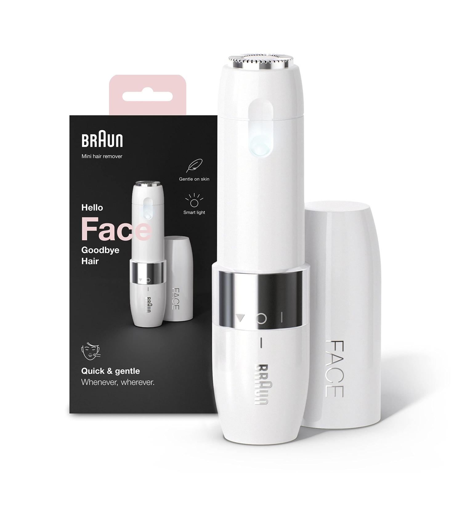 Braun Face Mini Hair Remover - Portable Facial Hair Removal Tool for Women - Efficient & Mini-Sized Design with Smart Light - Perfect Gift - FS1000 White - Buy Online on GoSupps.com