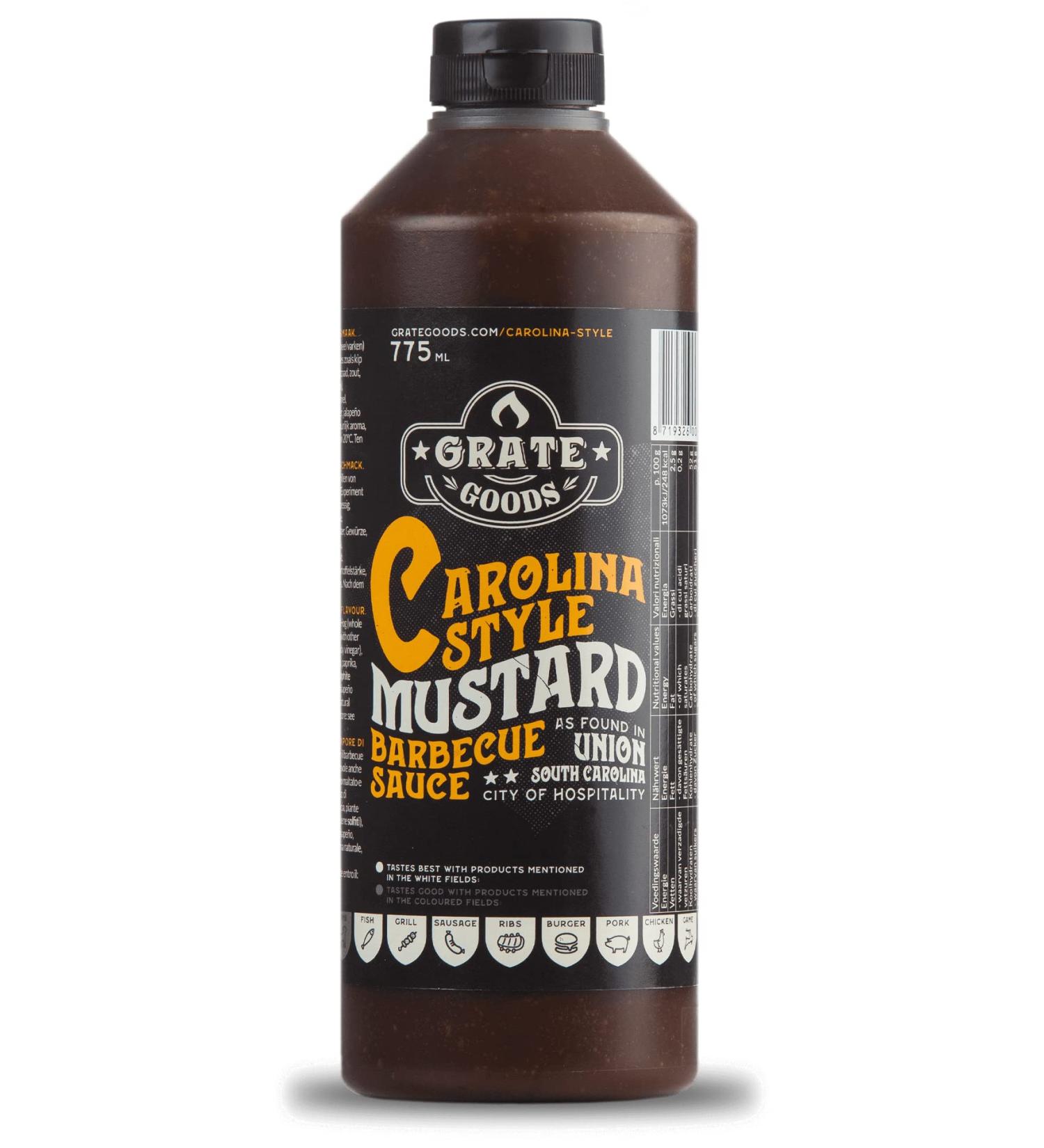 Grate Goods Carolina Style Golden BBQ Sauce 265 ml - Buy Online on GoSupps.com