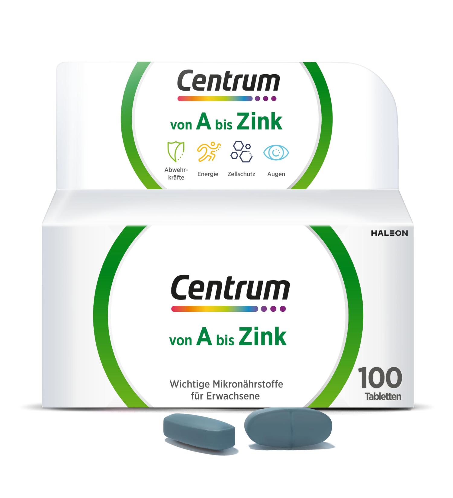 Centrum A to Zinc - High-Quality Nutritional Supplements | 100 Micronutrient Tablets for Daily Complete Supply - Buy Online on GoSupps.com