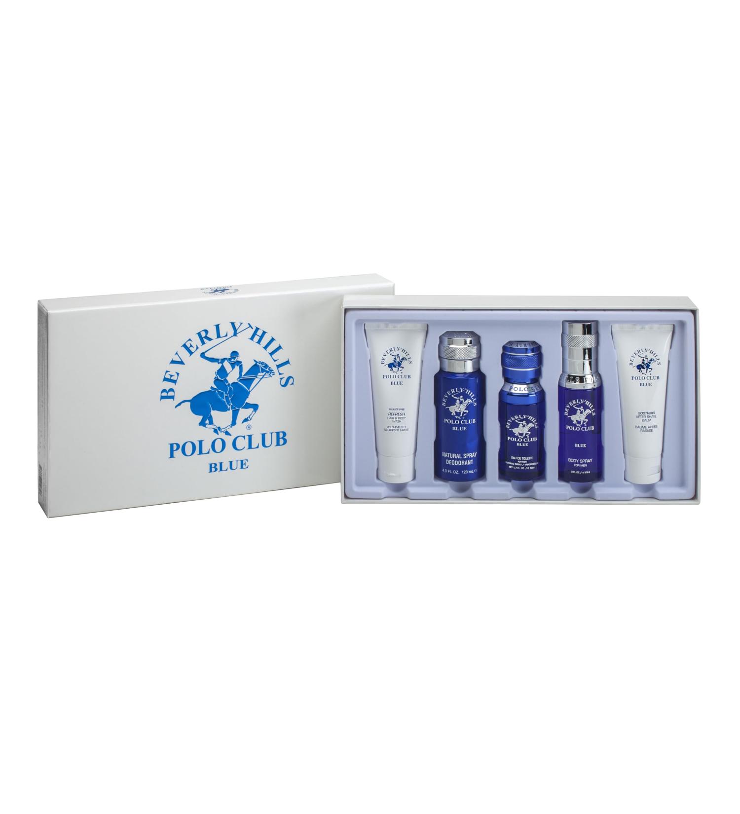 Beverly Hills Polo Club BHPC Blue 5 Piece Gift Set Collection