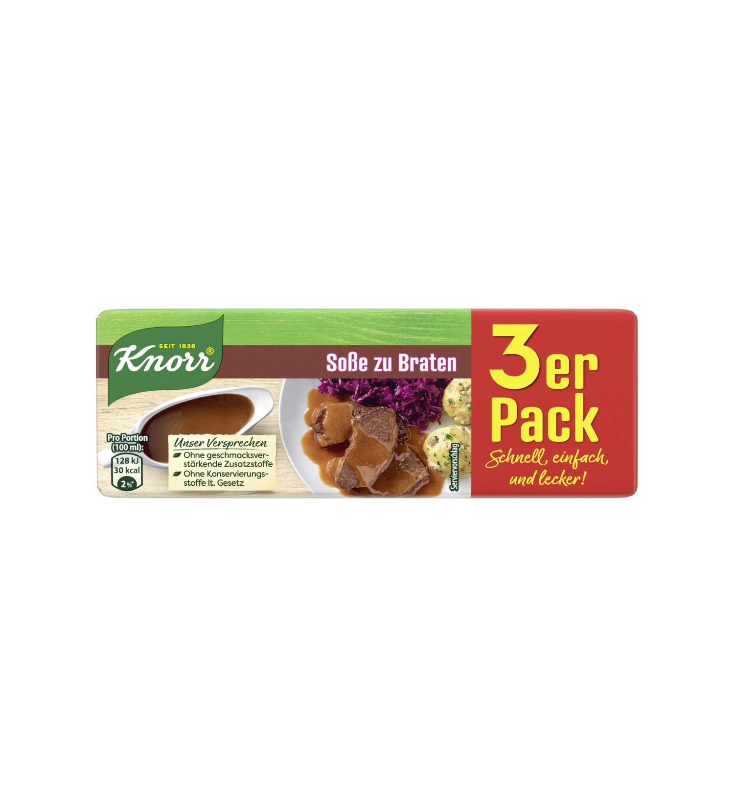 Buy Knorr Sauce for Roasts - Delicious Dark Sauce No Flavor Enhancers 3-Pack (250ml) | International Shipping - Buy Online on GoSupps.com