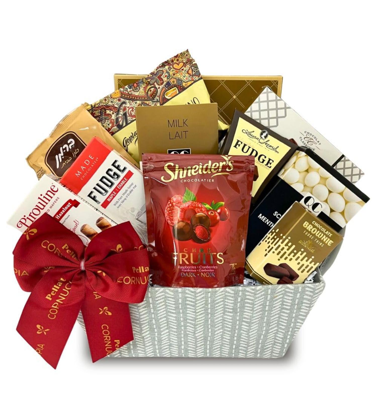 Holiday Gift Basket Birthday Gift Basket Truffles Chocolate Cookies Fudge ans More - Birthday Get Well Anniversary Corporate Holiday