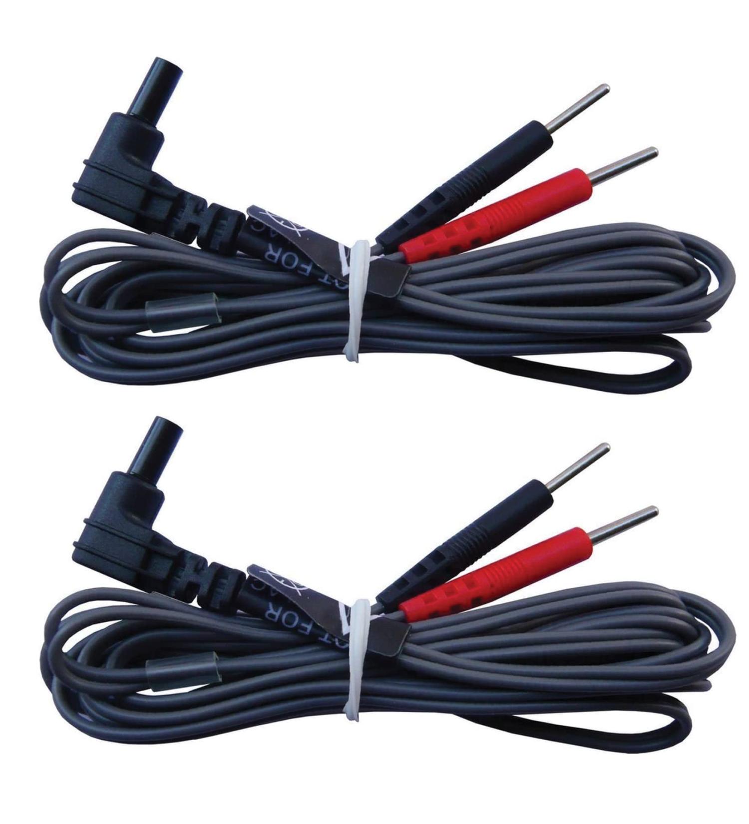 Med-Fit TENS Leads Pack of Two Flexible TENS Cables with 2mm pin connectors - Buy Online on GoSupps.com