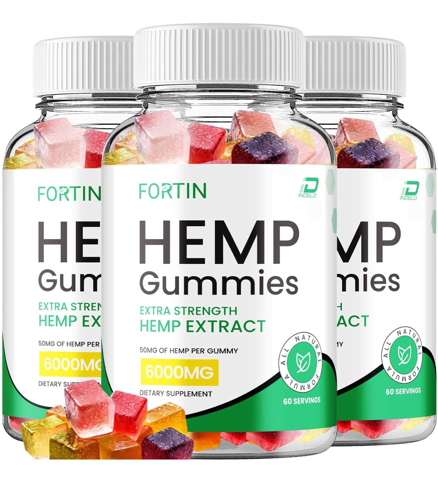 Fortin Gummies - Fortin Hemp Gummies Fortin Official Formula Hemp Gummies - Natural Hemp Oil Advanced Formulation Fortin Hemp Gummies Reviews (3 Pack - 180 Gummies) - Buy Online on GoSupps.com