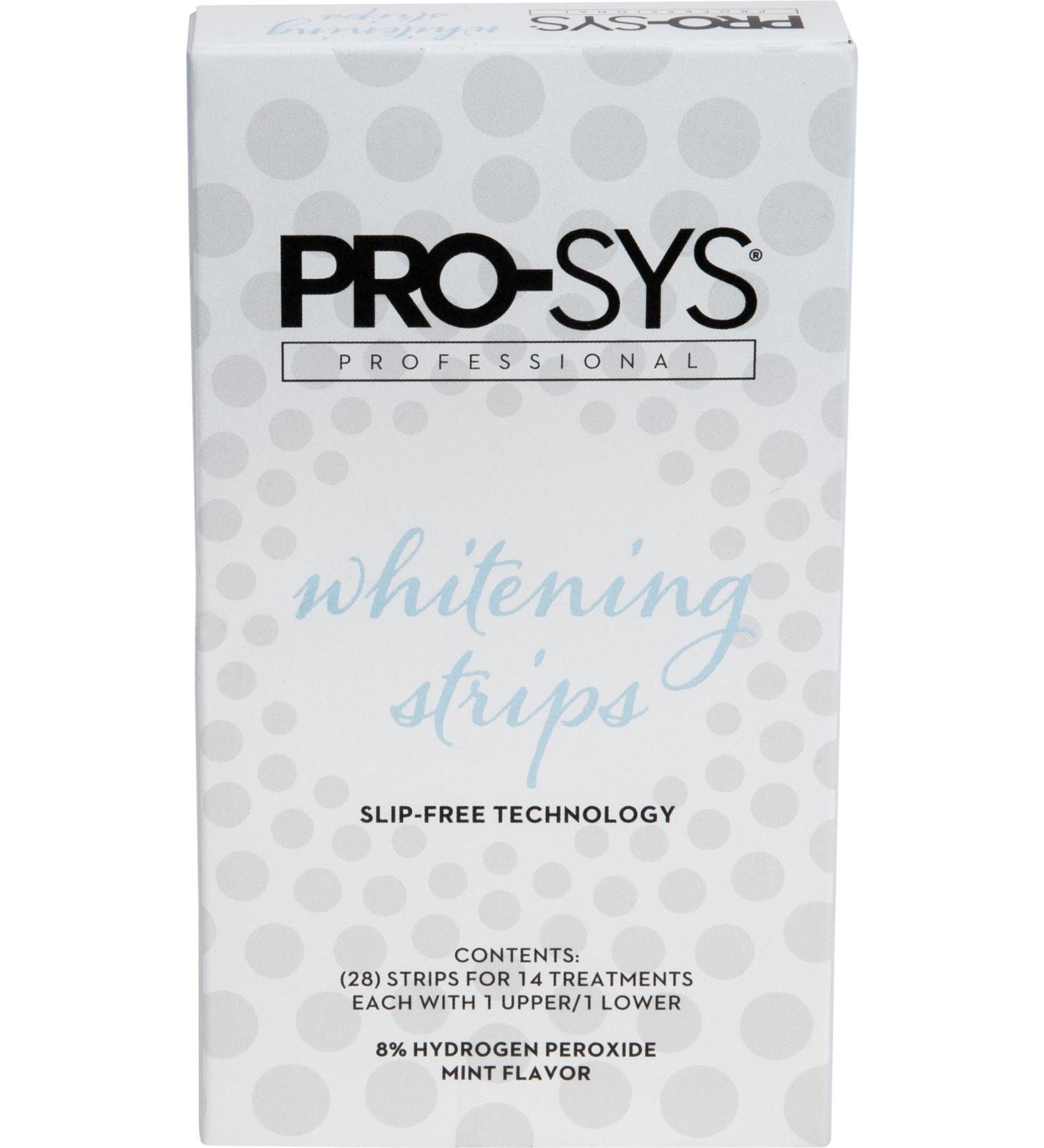PRO-SYS Whitening Strips Kit - Sensitive Teeth Whitening Stain Remover 28 Strips for Effective Teeth Whitening - Buy Online on GoSupps.com