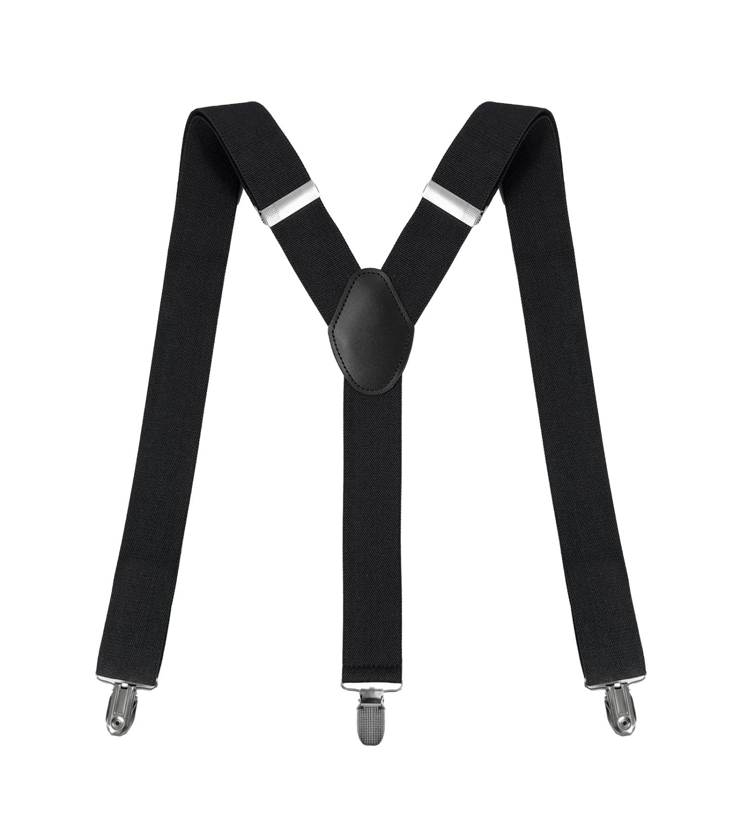 Clundoo Extra Strong Braces for Men & Women - 3.5 cm Wide Elastic with 3 Metal Clips - Adjustable Rush Carrier - Buy Online on GoSupps.com