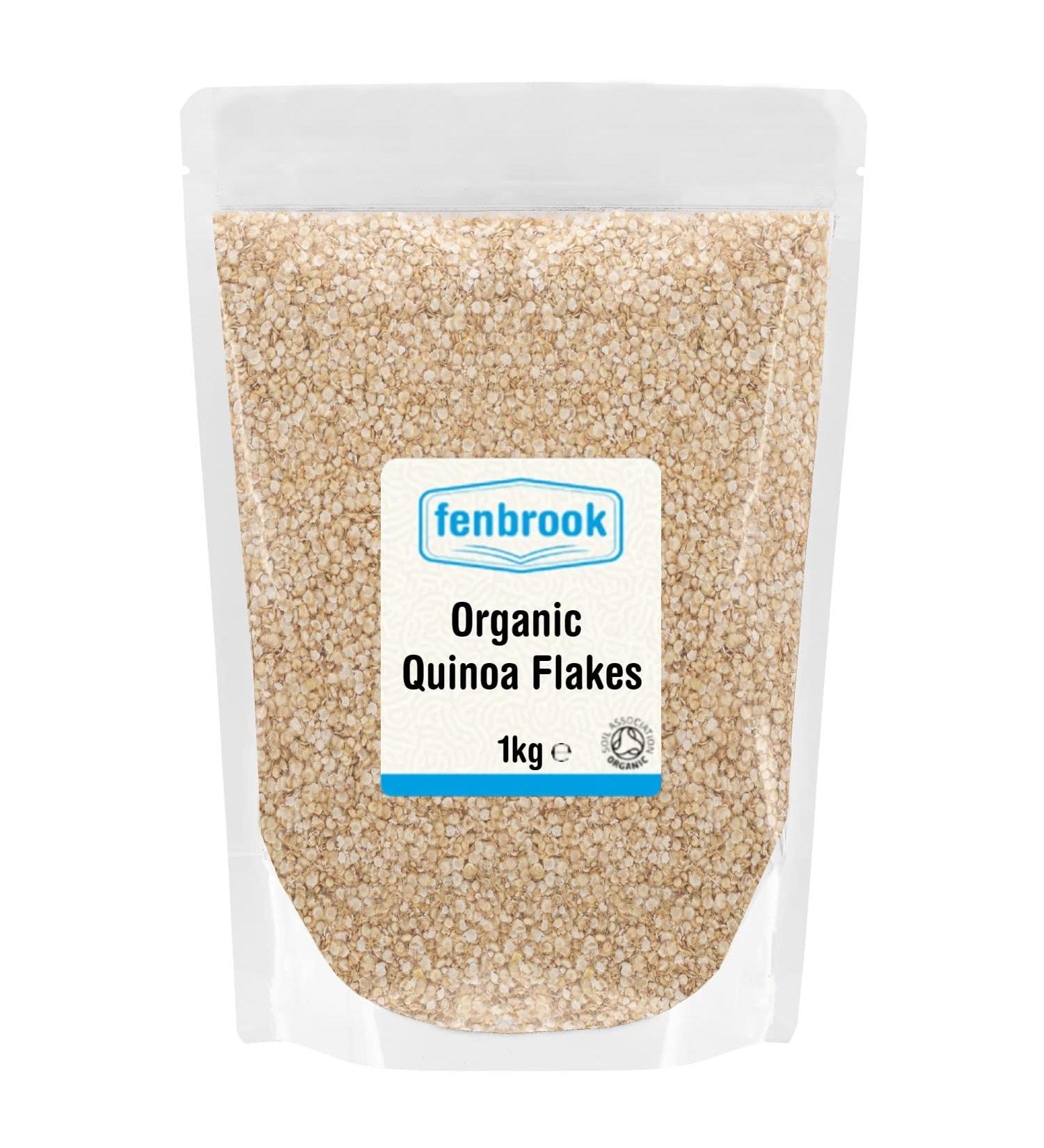 Organic Quinoa Flakes 1kg | Certified Organic by Fenbrook Organic - Buy Online on GoSupps.com