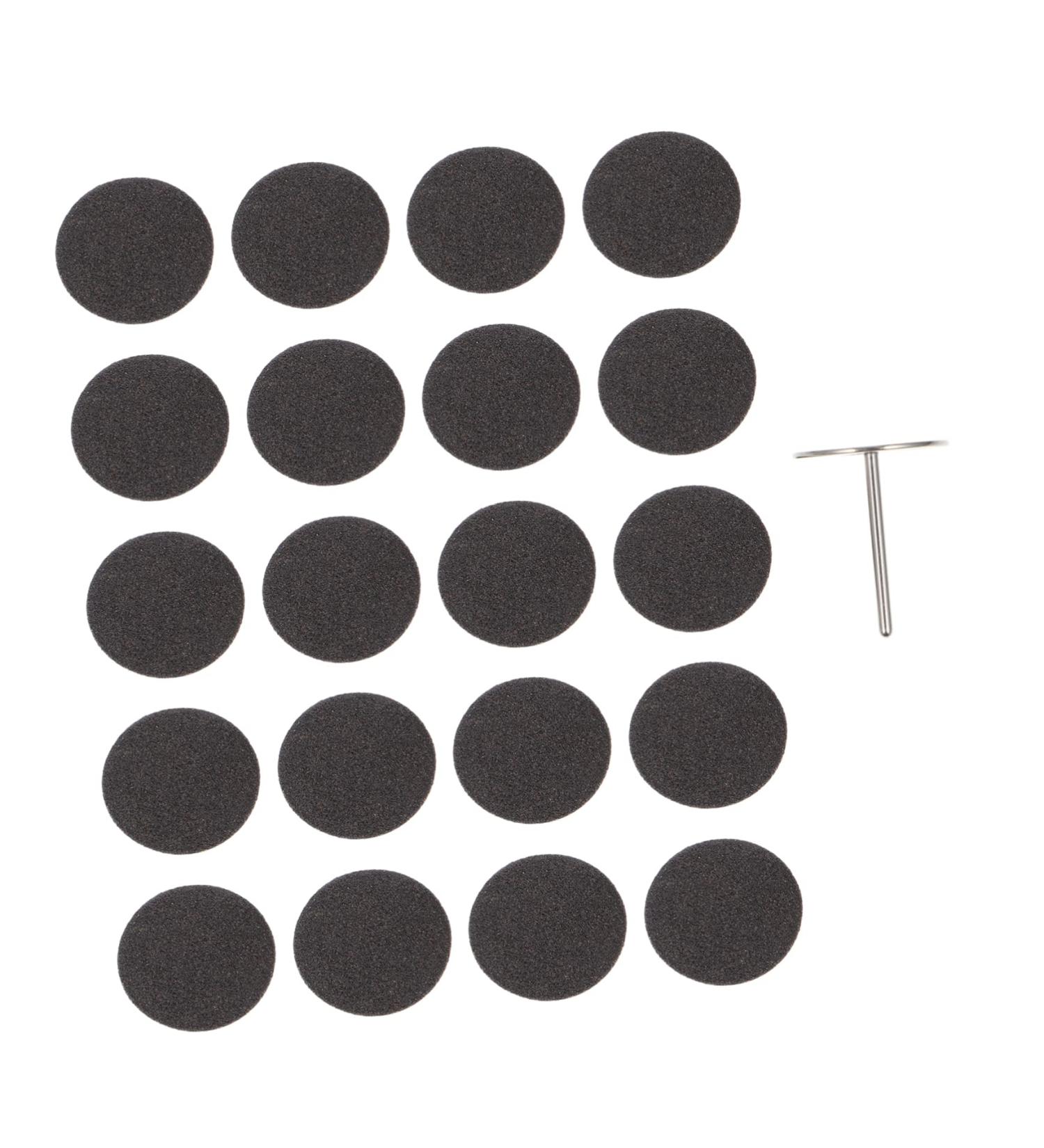 Housoutil 1 Set Nail Polishing Sheets Mini Nail File Foot File Dead Skin Removing Tools Manicure Accessory Stainless Steel Drill Bit Pedicure Disc Grinding Feet Substitute Lava Stone - Buy Online on GoSupps.com