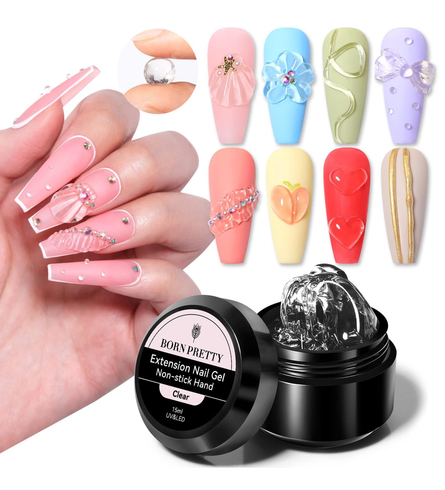 Non Stick Clear Nail Gel for Hand Extension by BORN PRETTY - Buy Online on GoSupps.com